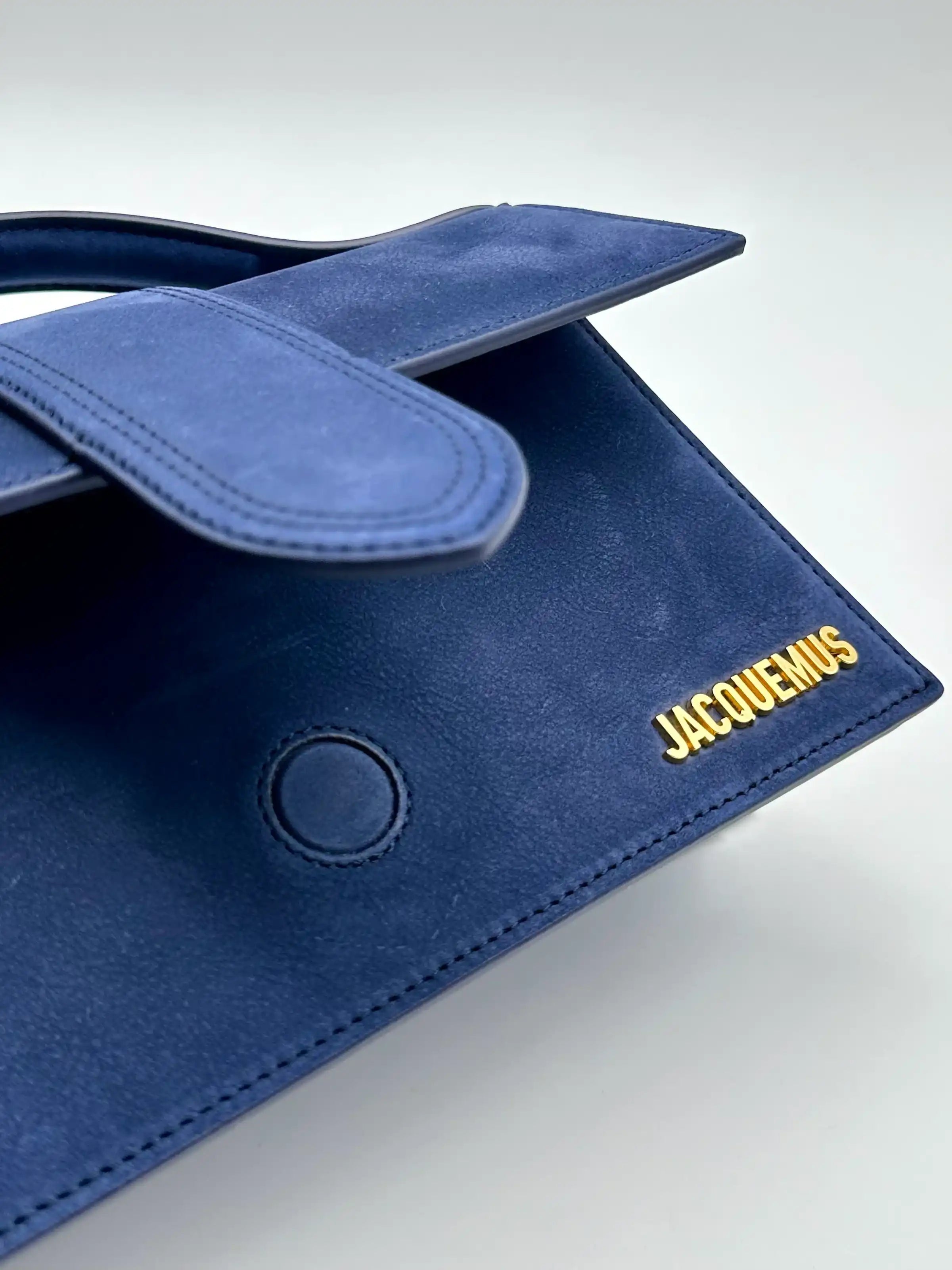 Borsa Le Grand Bambino in Suede Blu Scuro