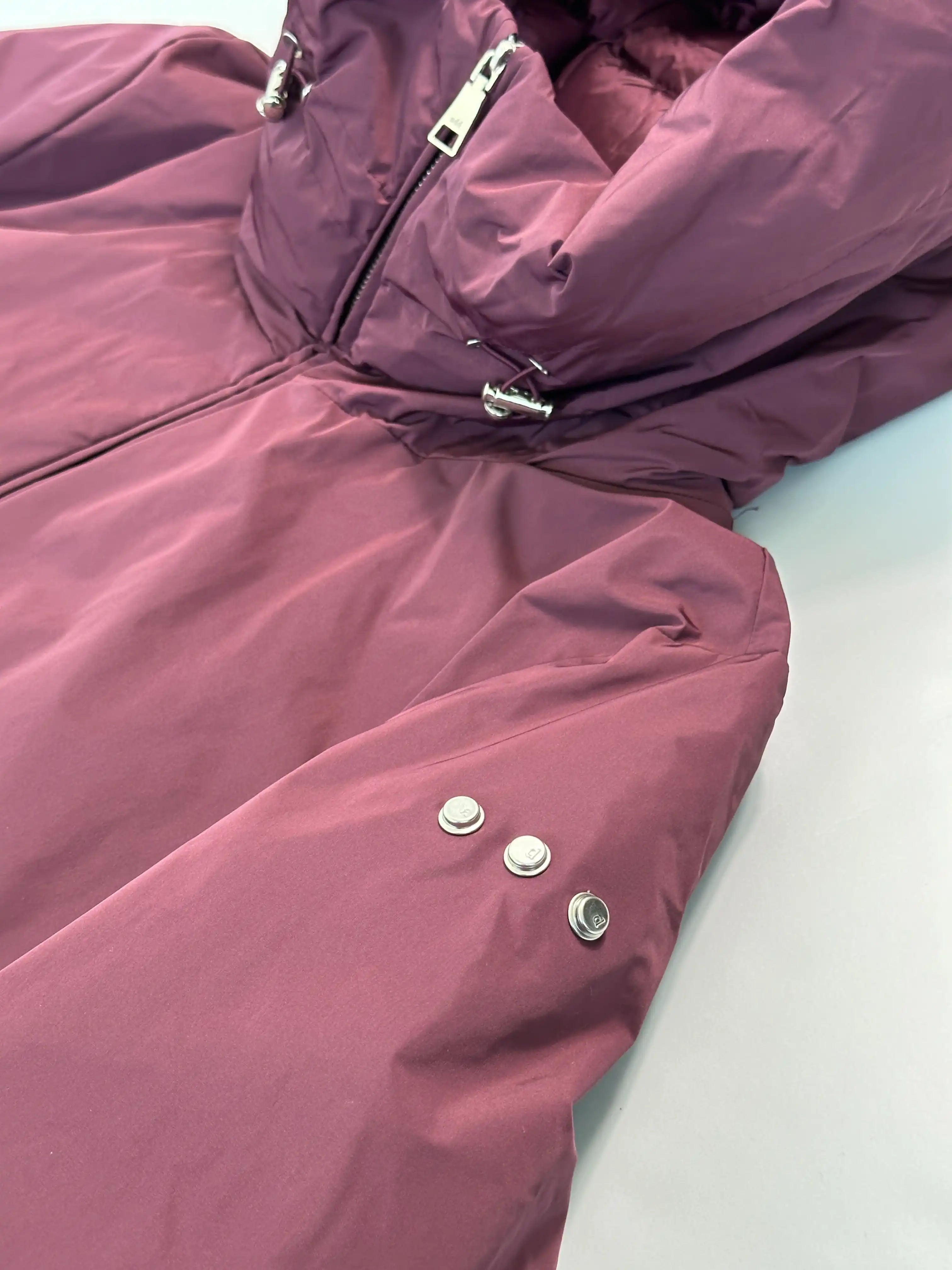 Cappotto bordeaux imbottito
