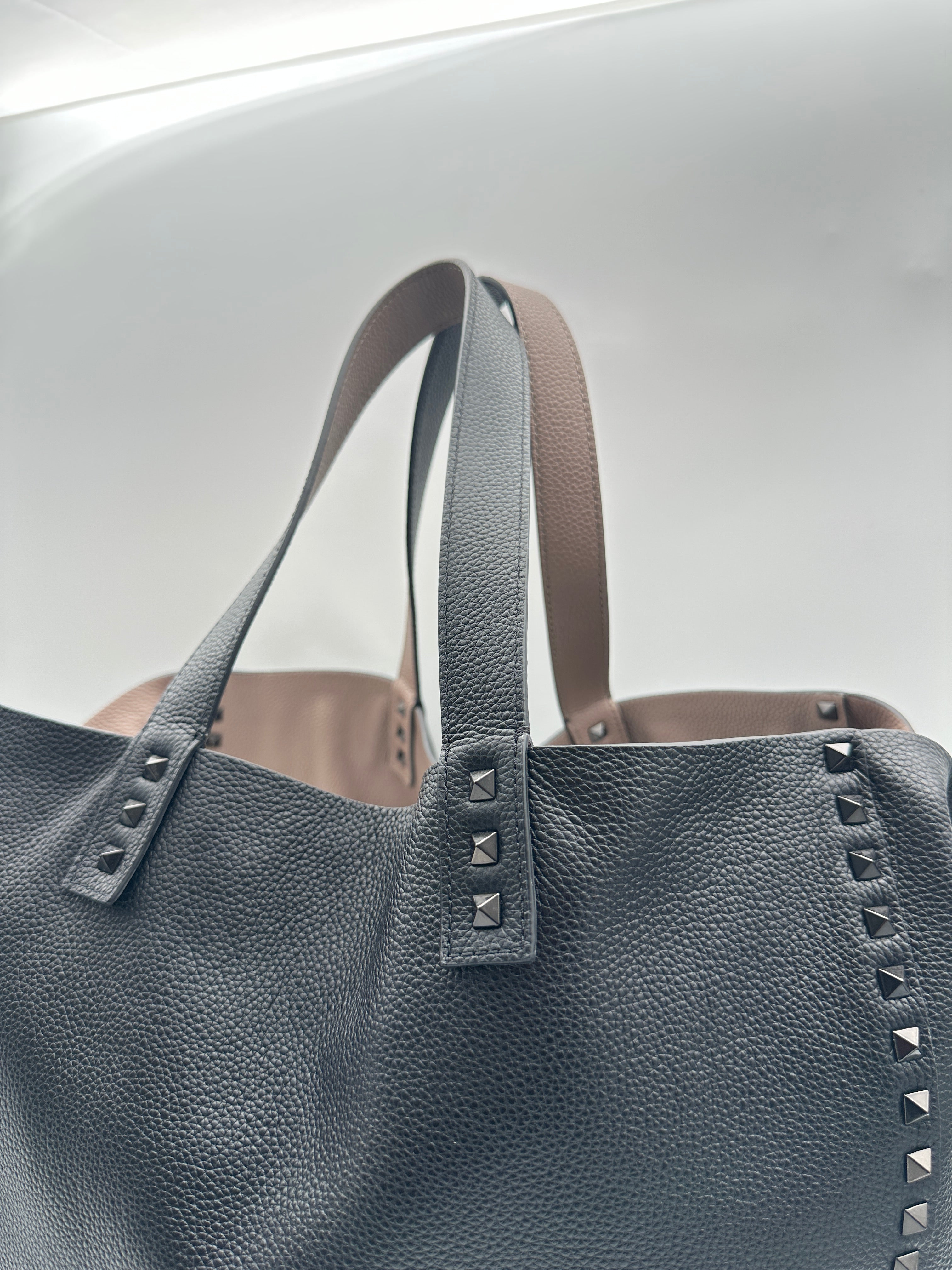 Leather Double Tote Bag