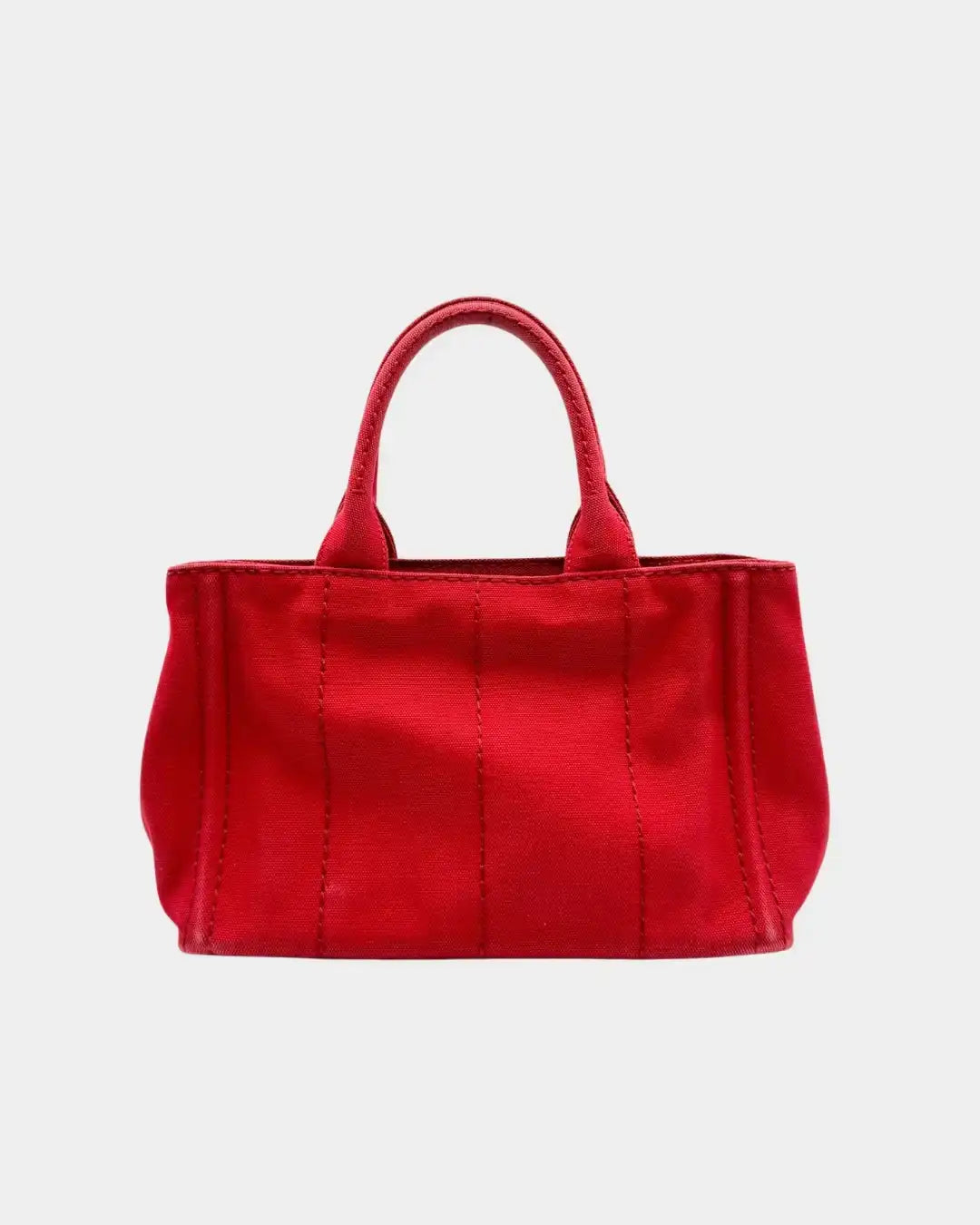 Borsa Canvas Canapa Logo Satchel Rossa