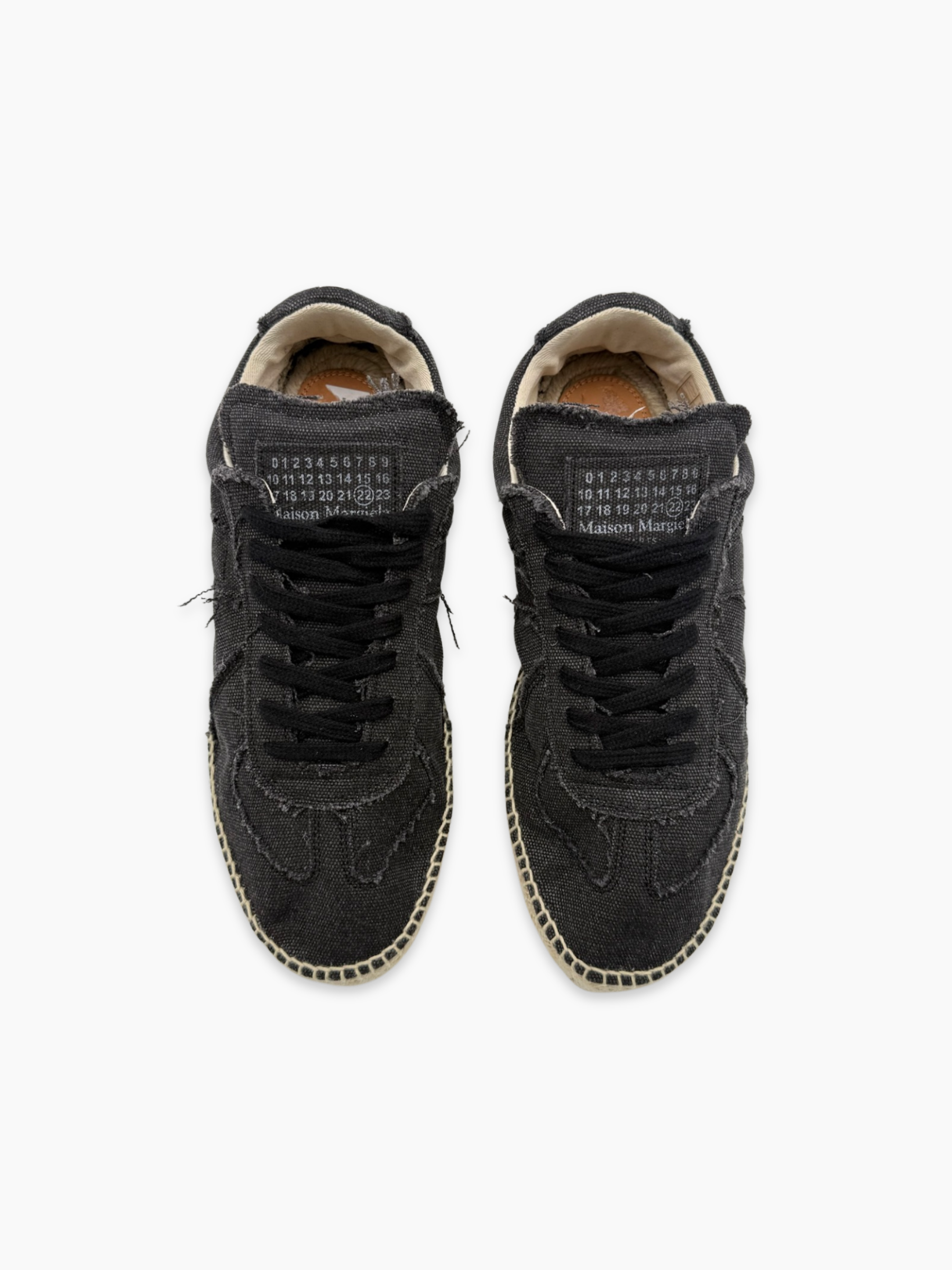 Sneakers Nere In Tela
