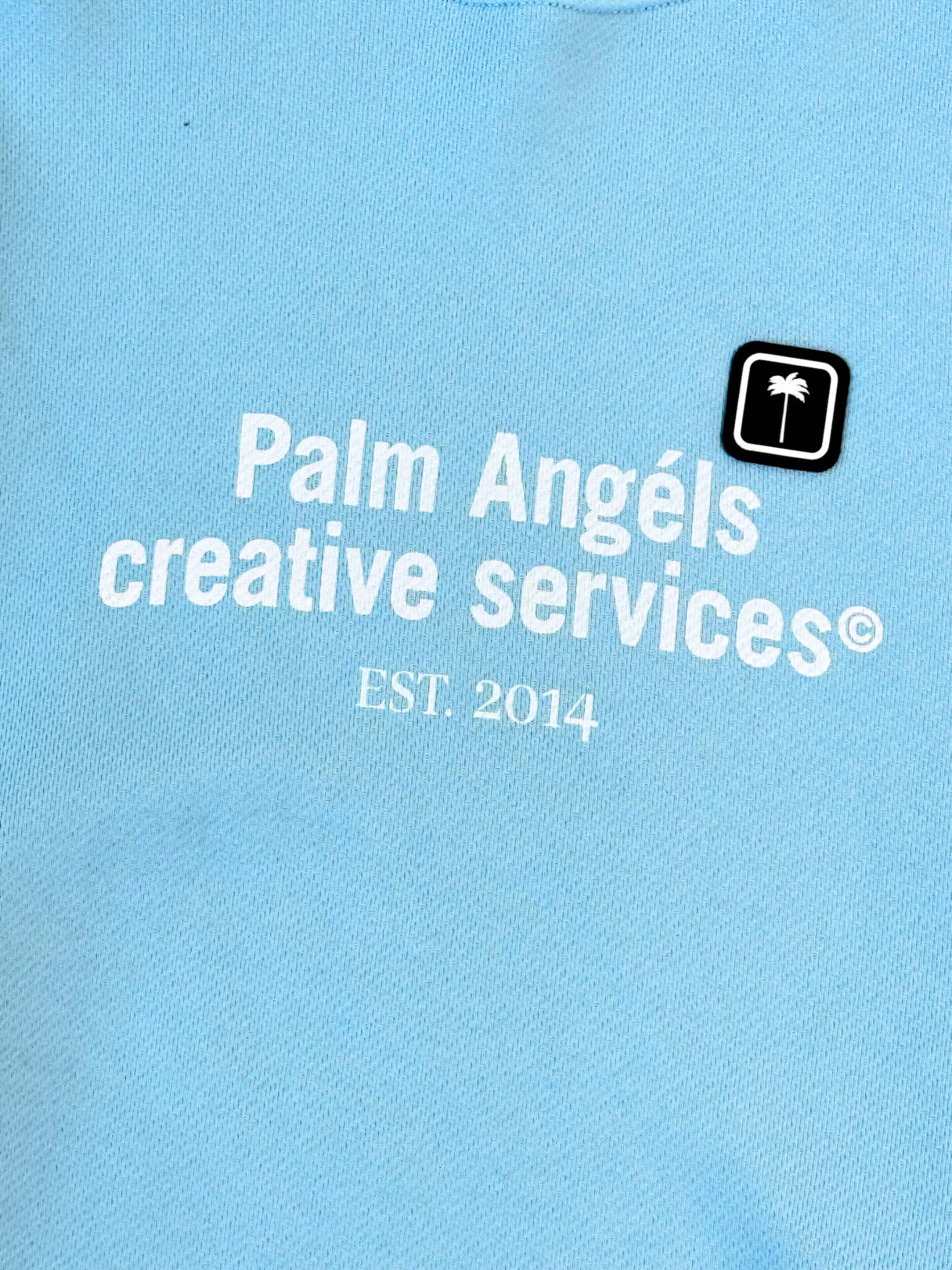 Light Blue Sweatshirt With Print