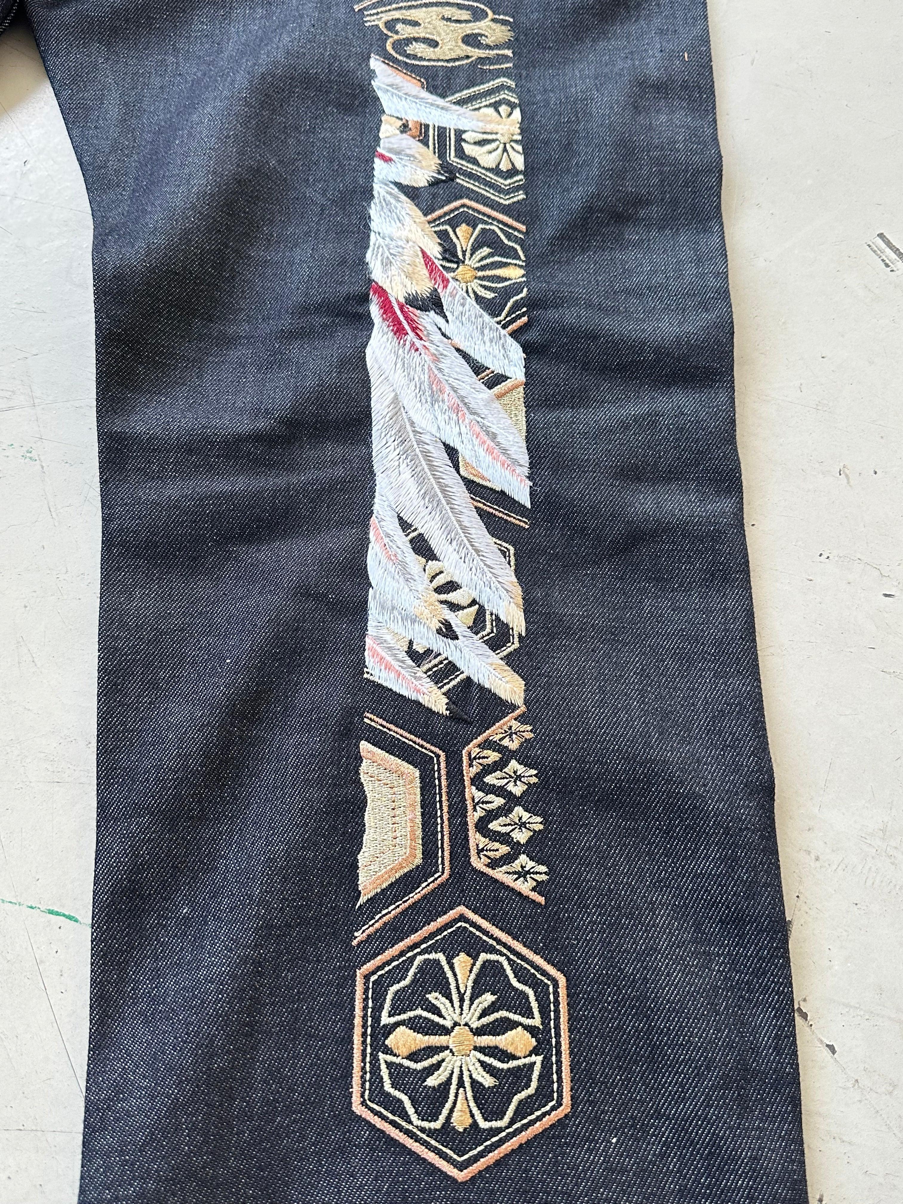 Angel Embroidery Jeans