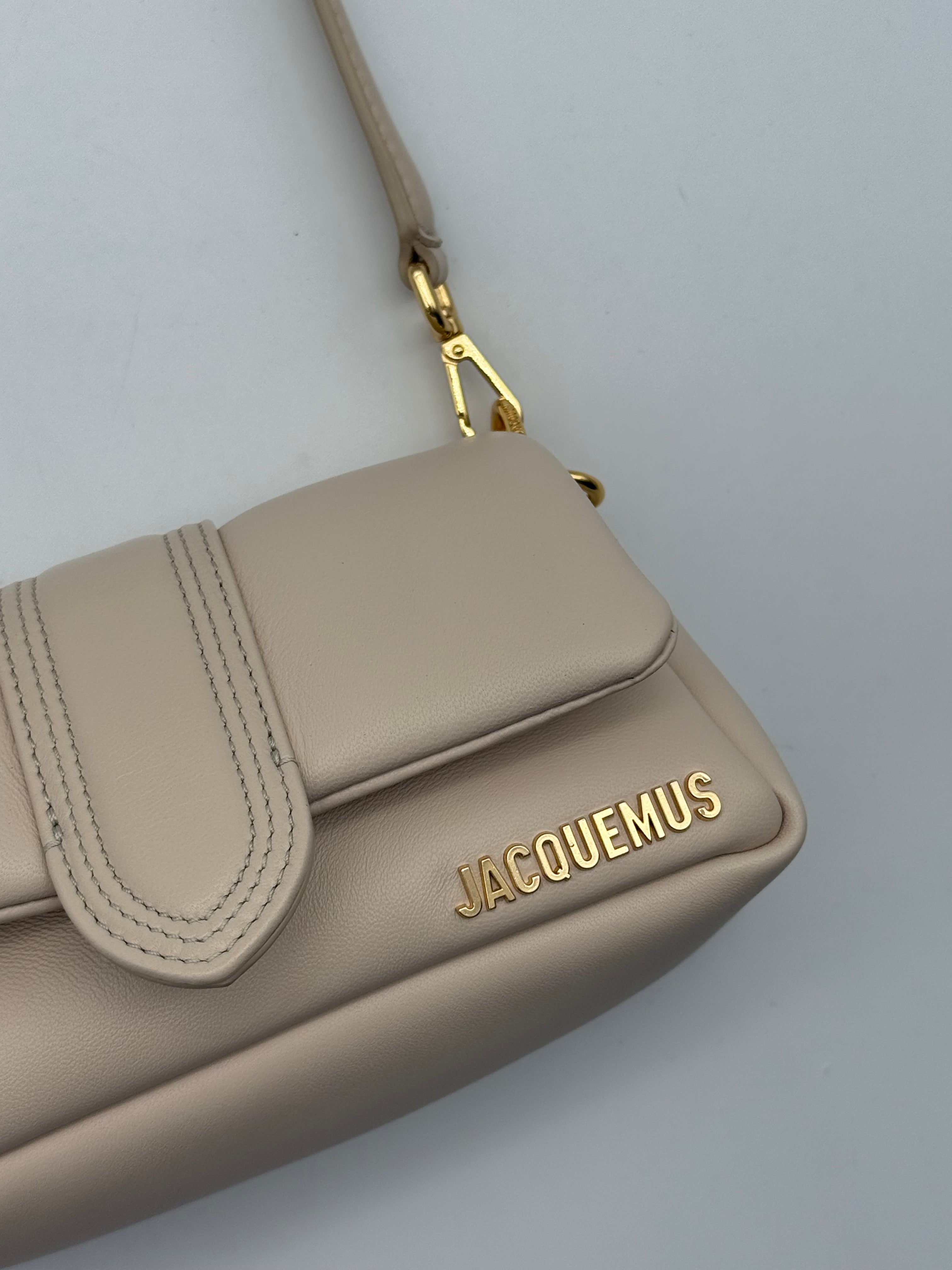 Borsa Le Petit Bambimou In Pelle Panna
