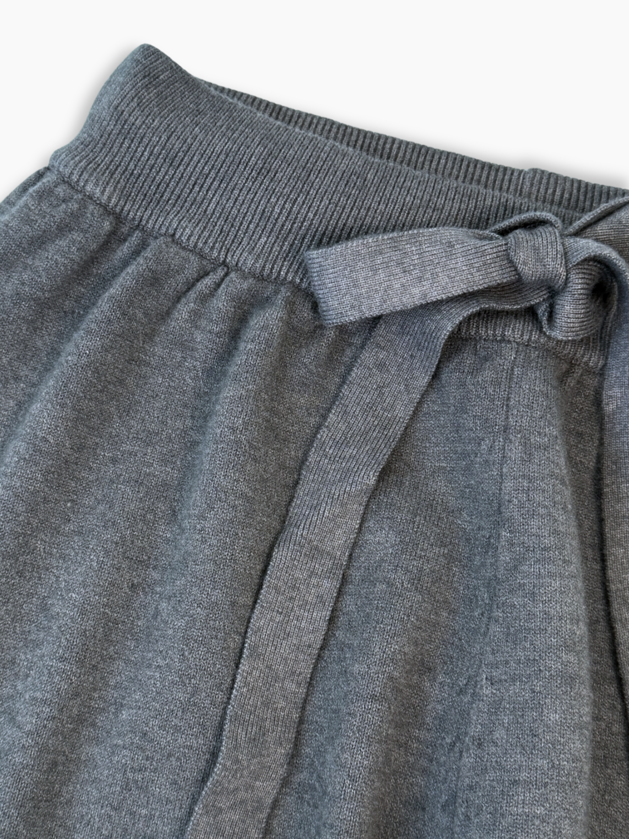 Pantaloni Jogger Grigi In Maglia