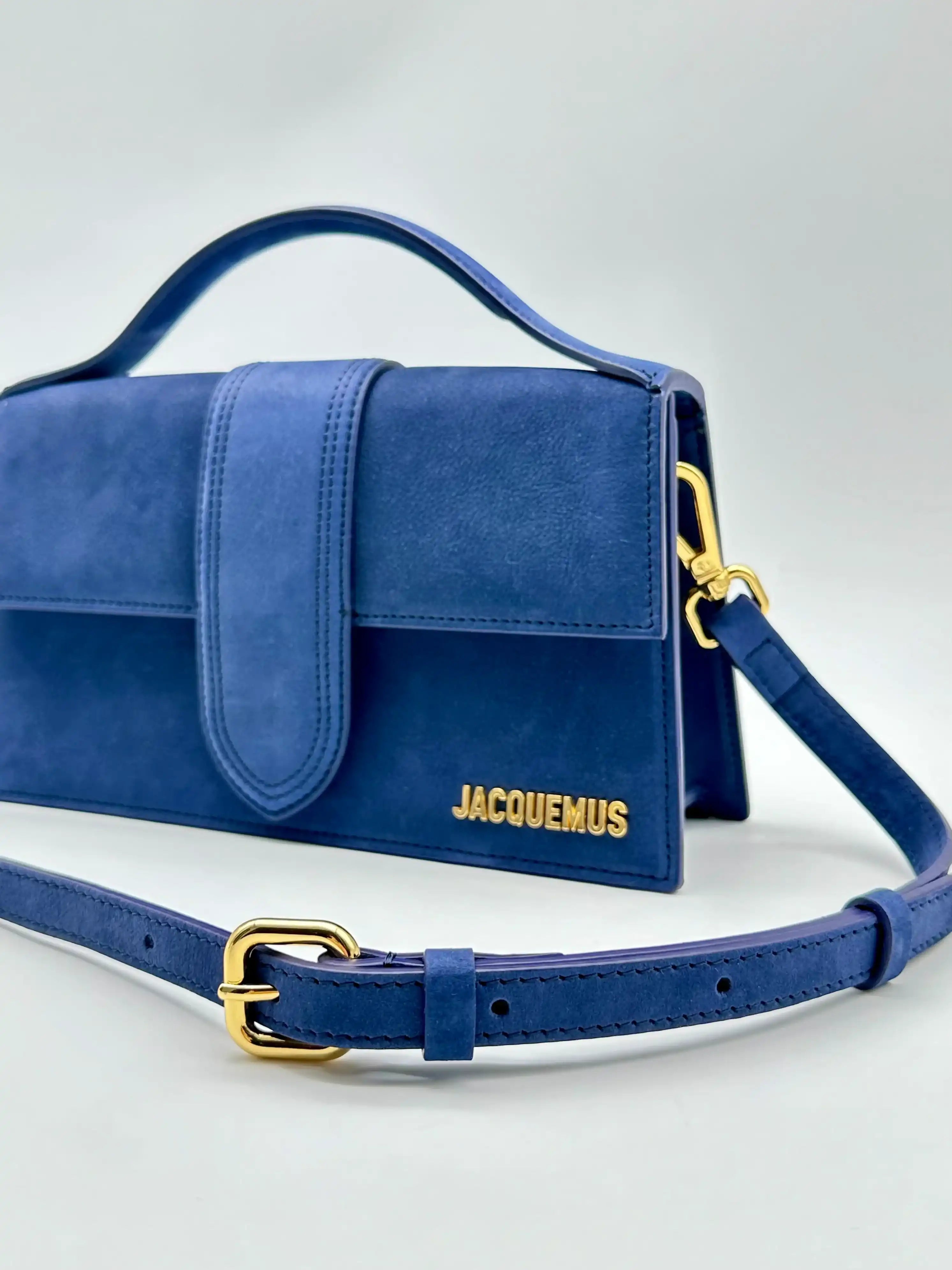 Borsa Le Grand Bambino in Suede Blu Scuro