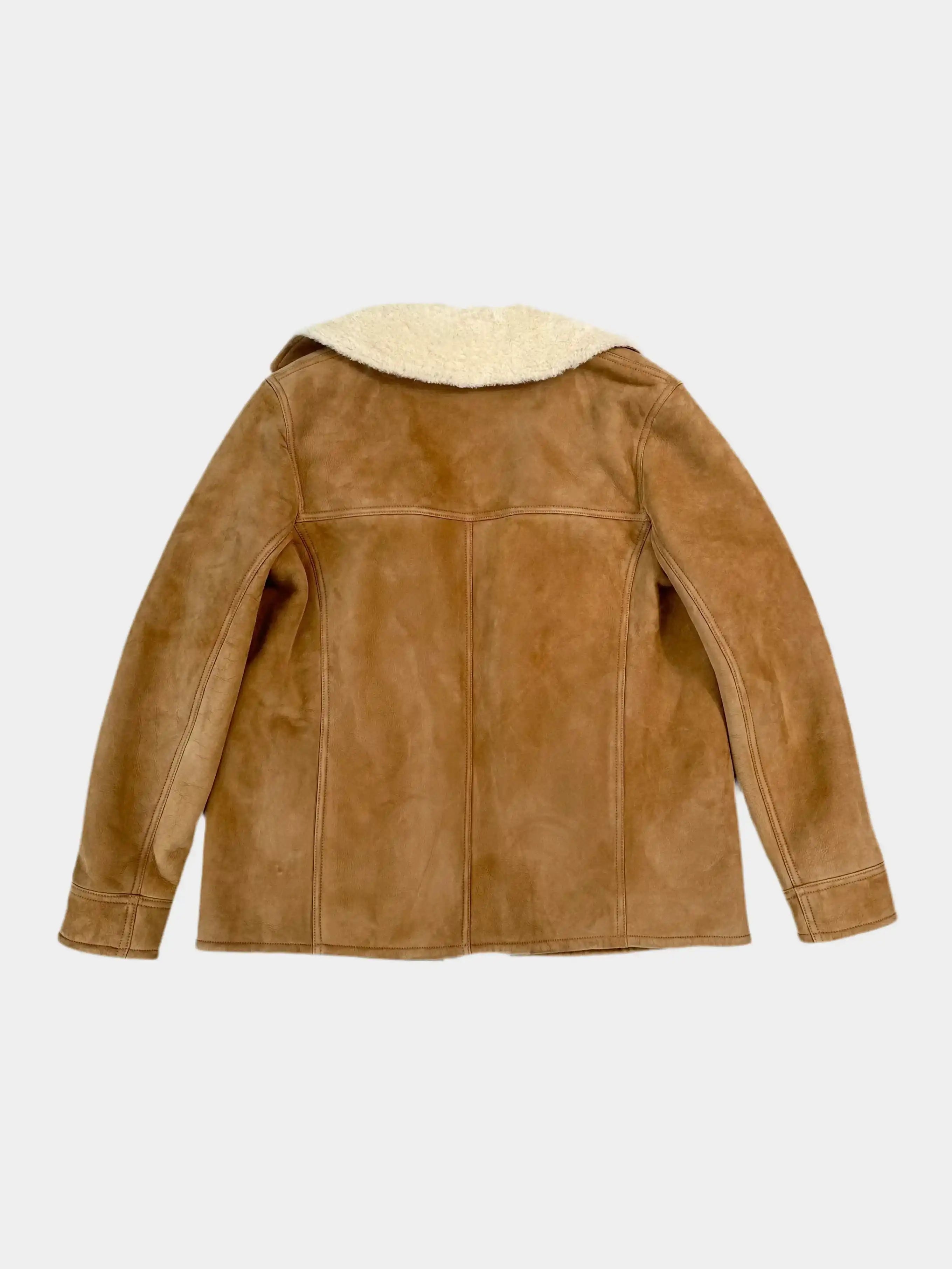 Brown Camel Sheepskin Jacket