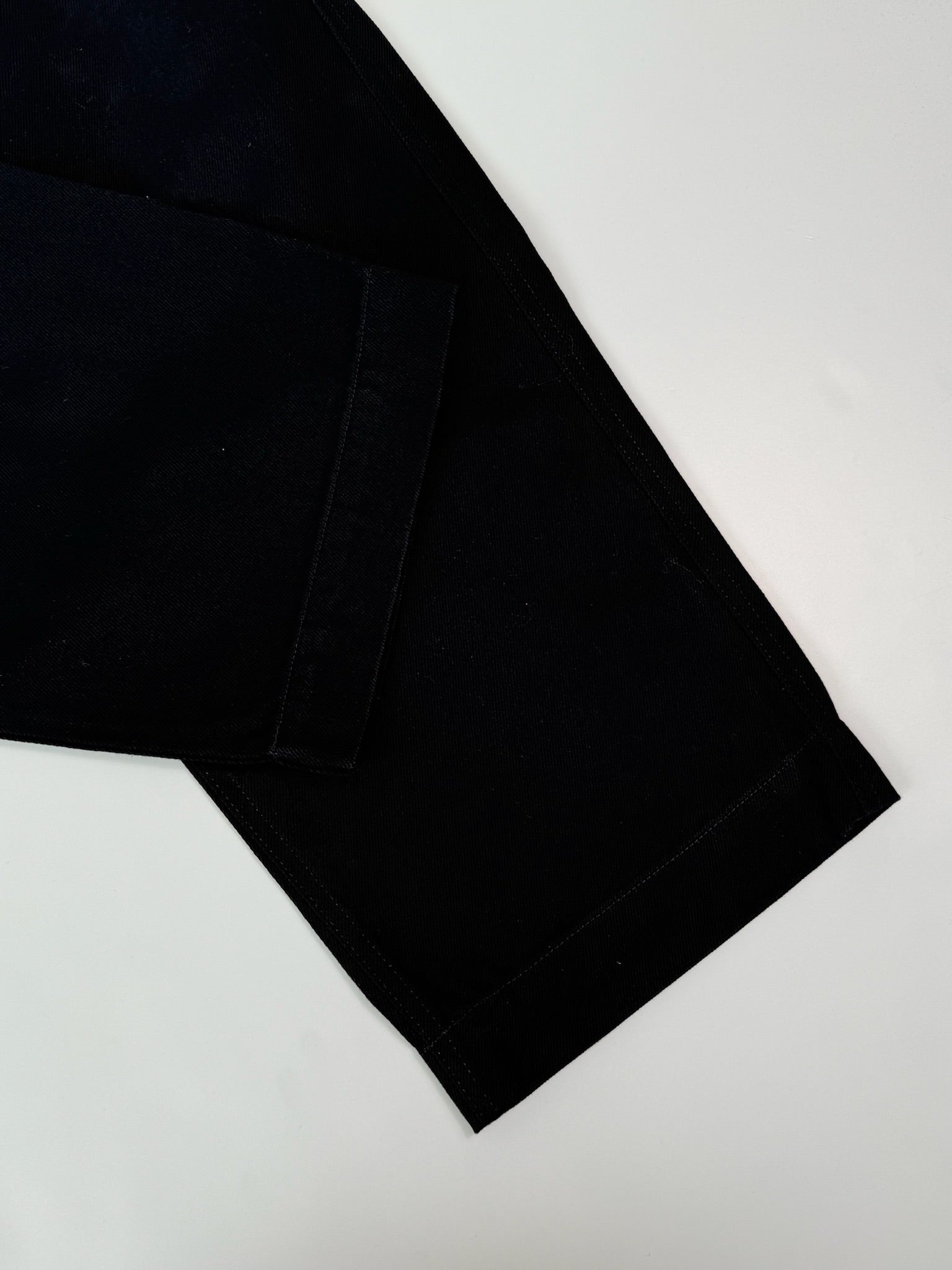 Pantaloni In Denim Blu Notte Gamba Dritta