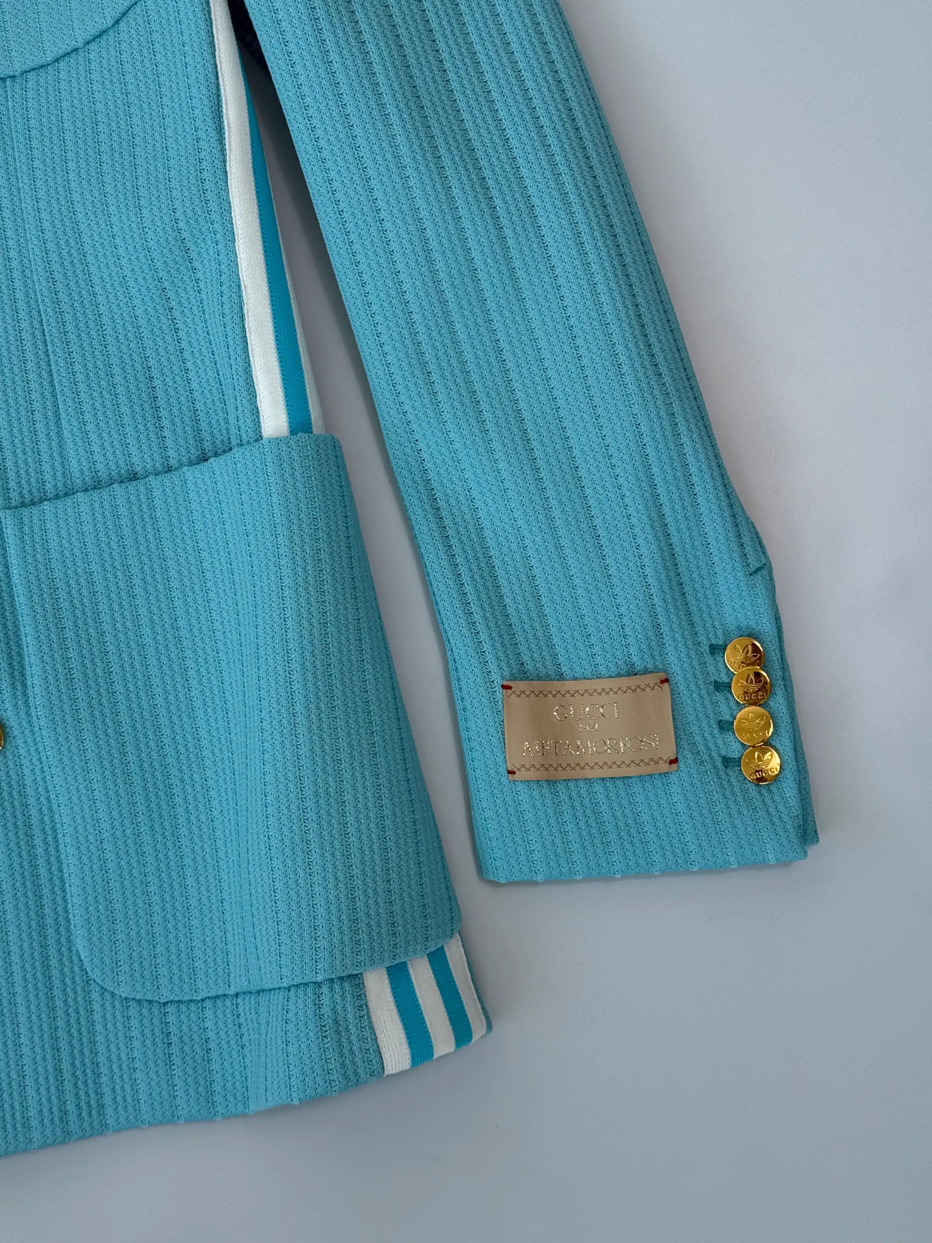 Double Breasted Blazer With Logo