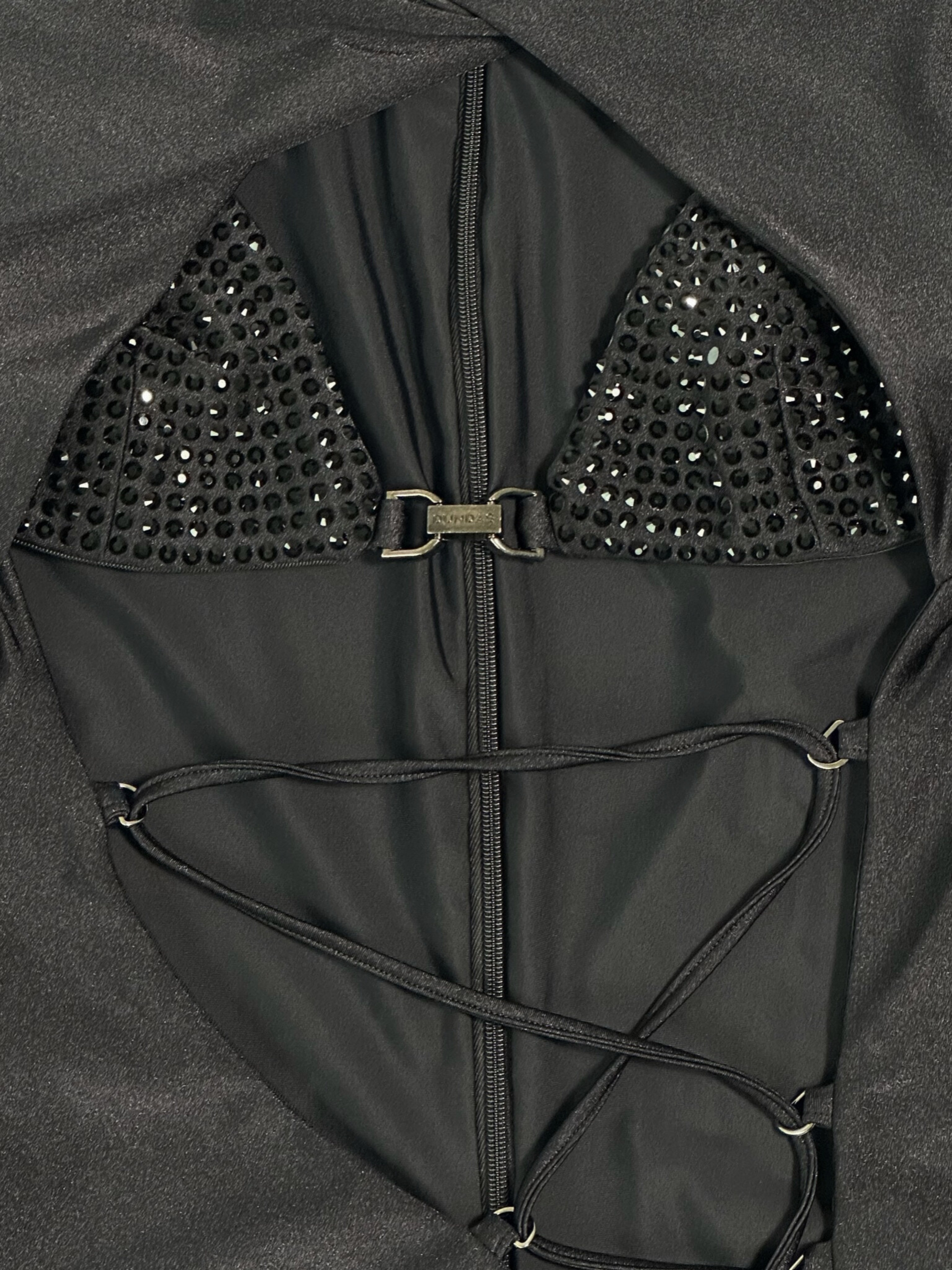 Abito Nero Coco Bijoux Con Dettagli Strass