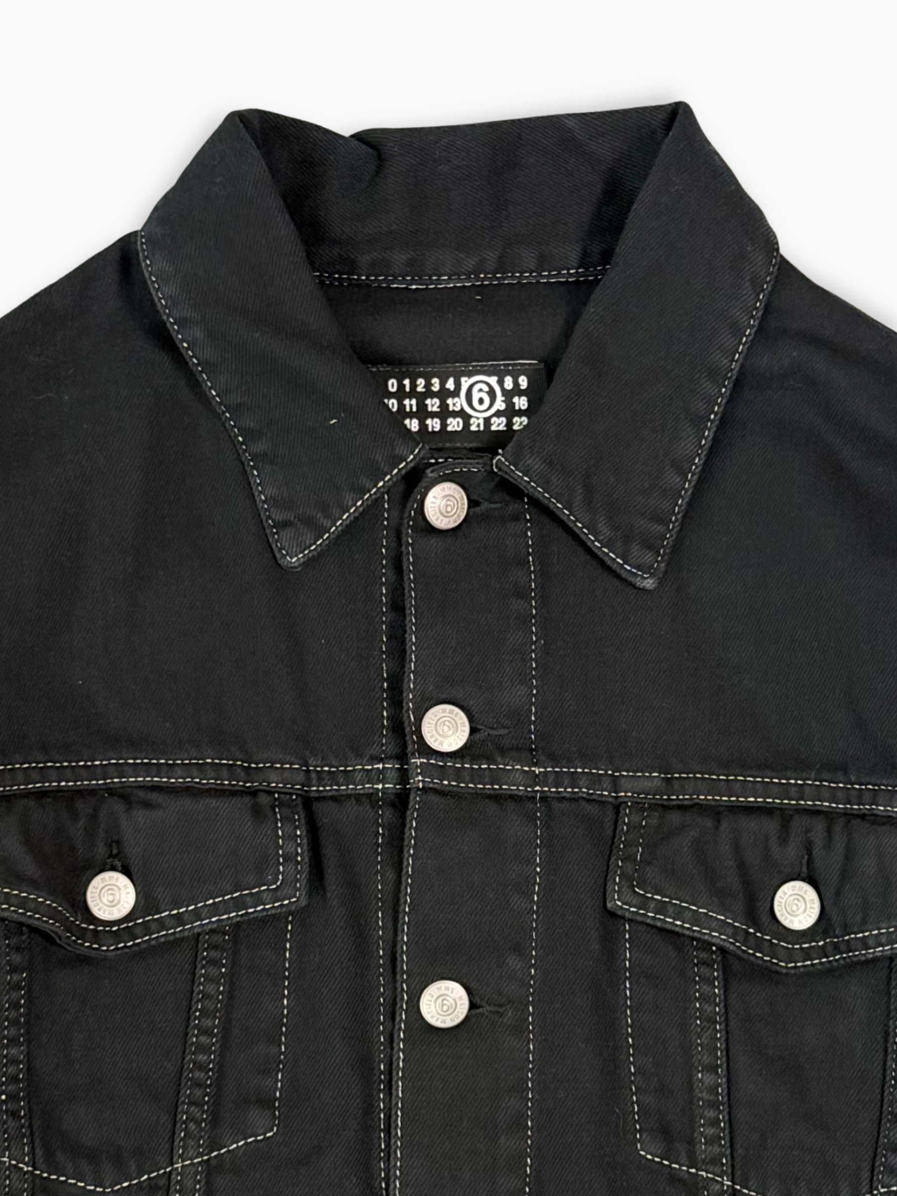 Giacca Nera In Denim