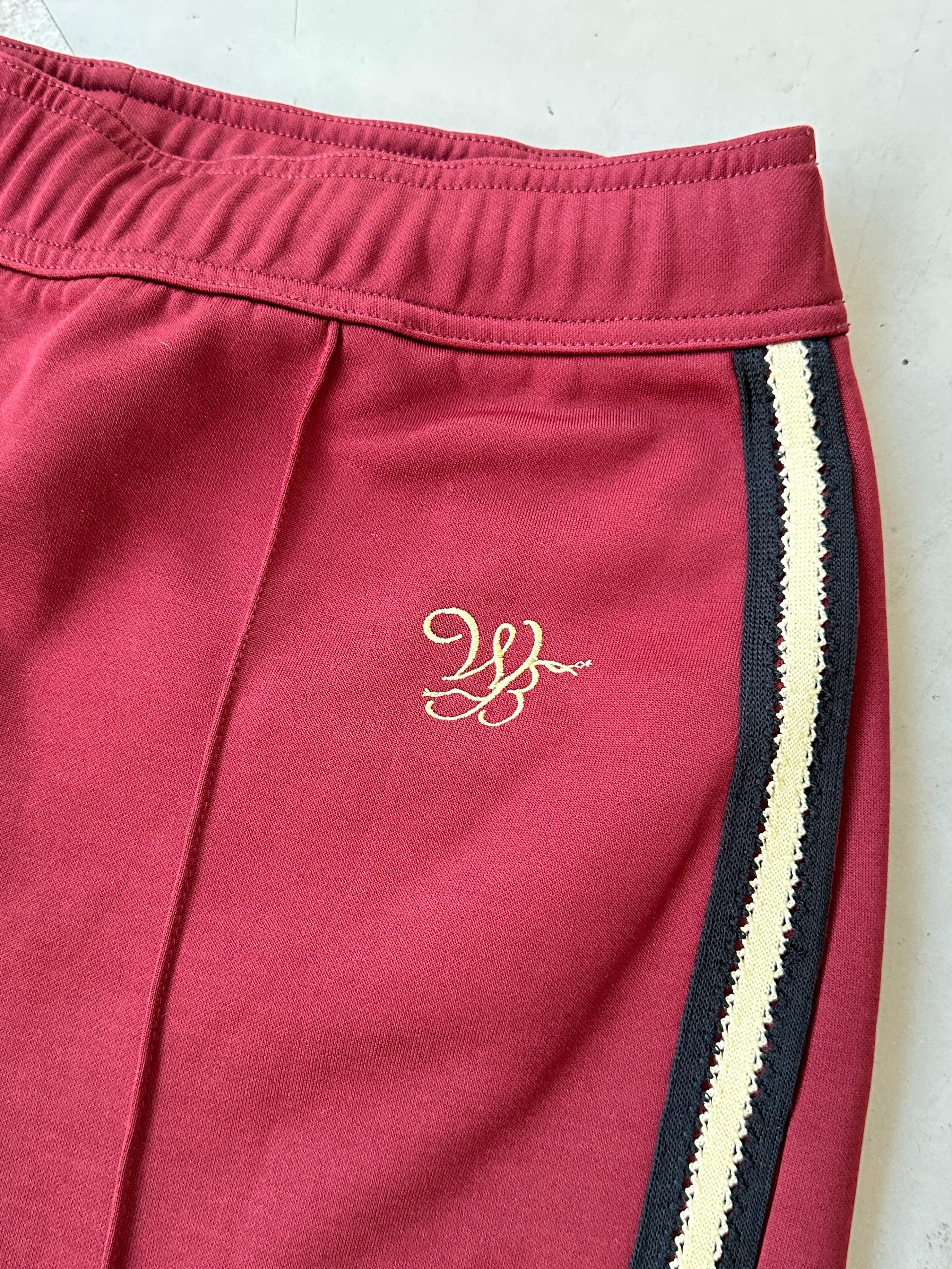 Burgundy Track Pants