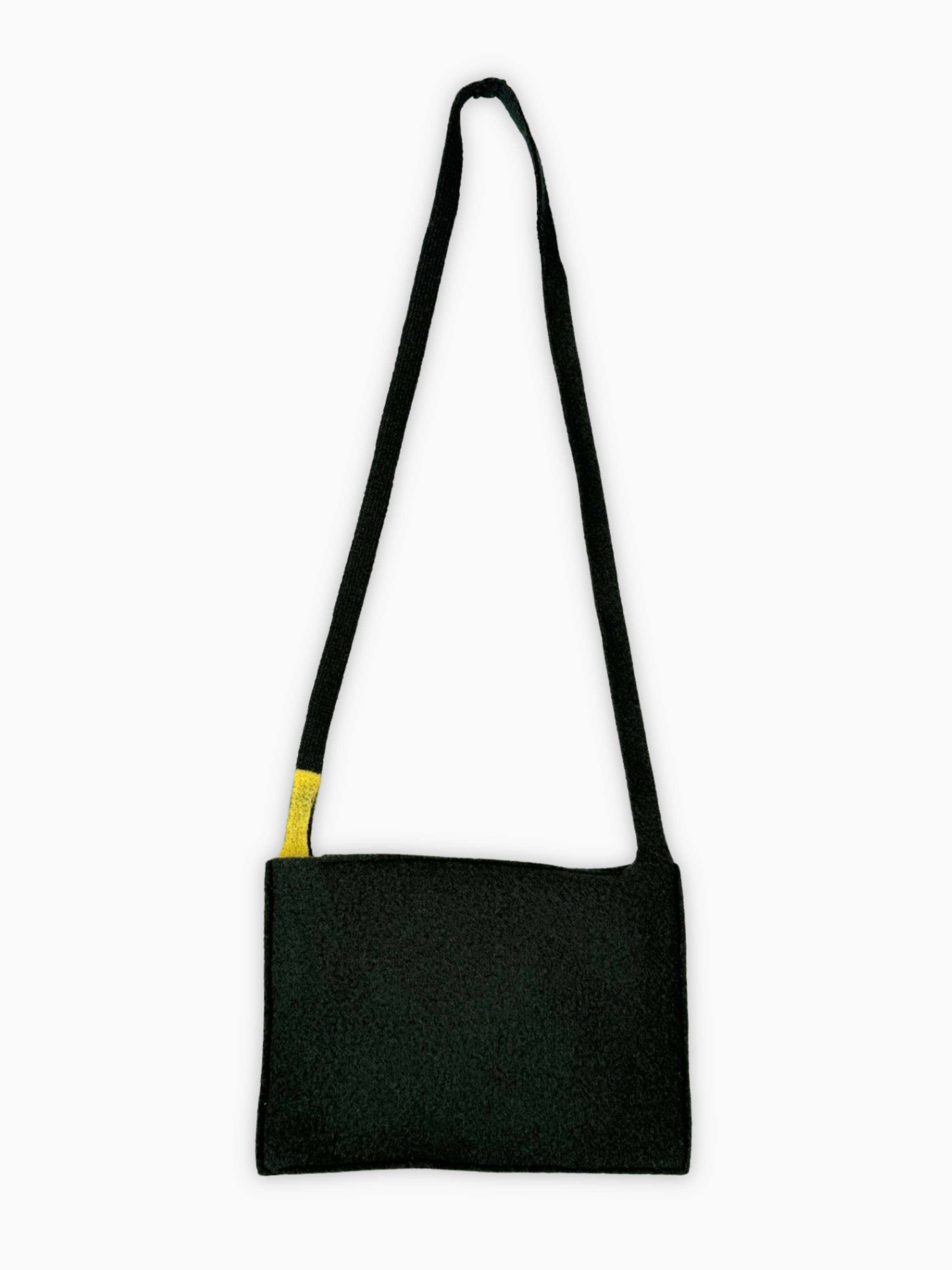 Green Fabric Bag With Shoulder Strap