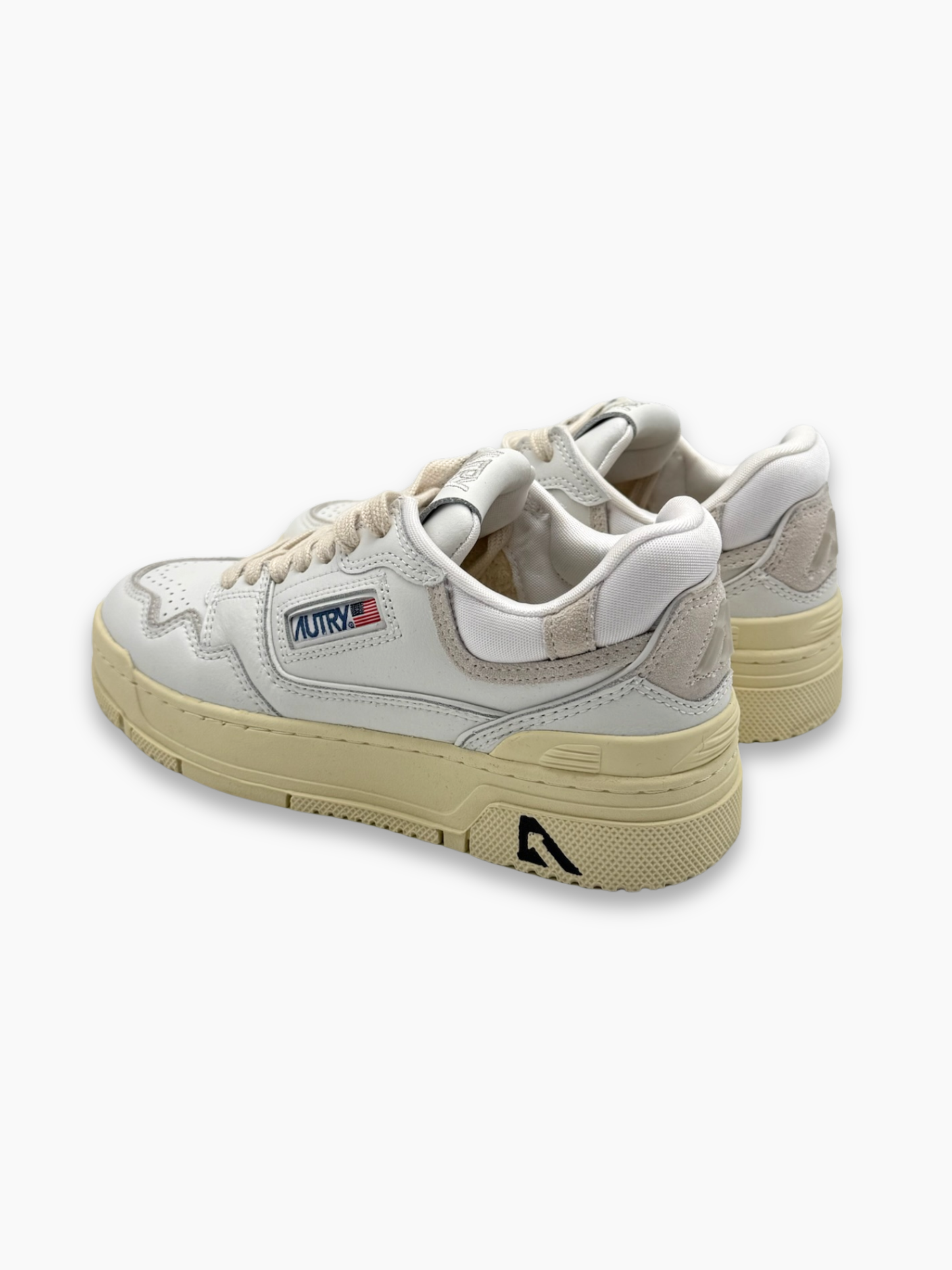 Sneakers Bianche In Pelle