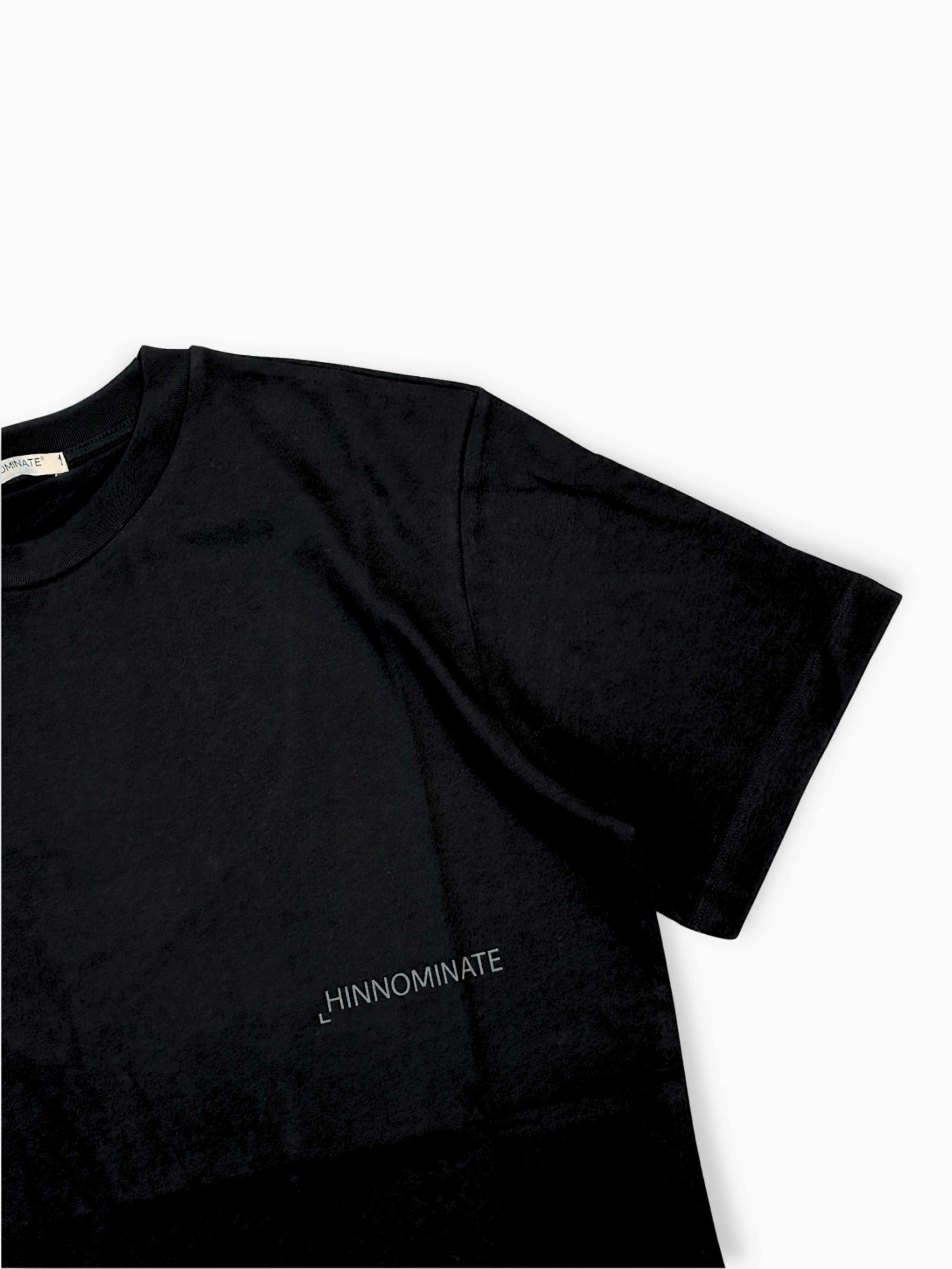 T-shirt Nera Con Stampa Davanti E Retro