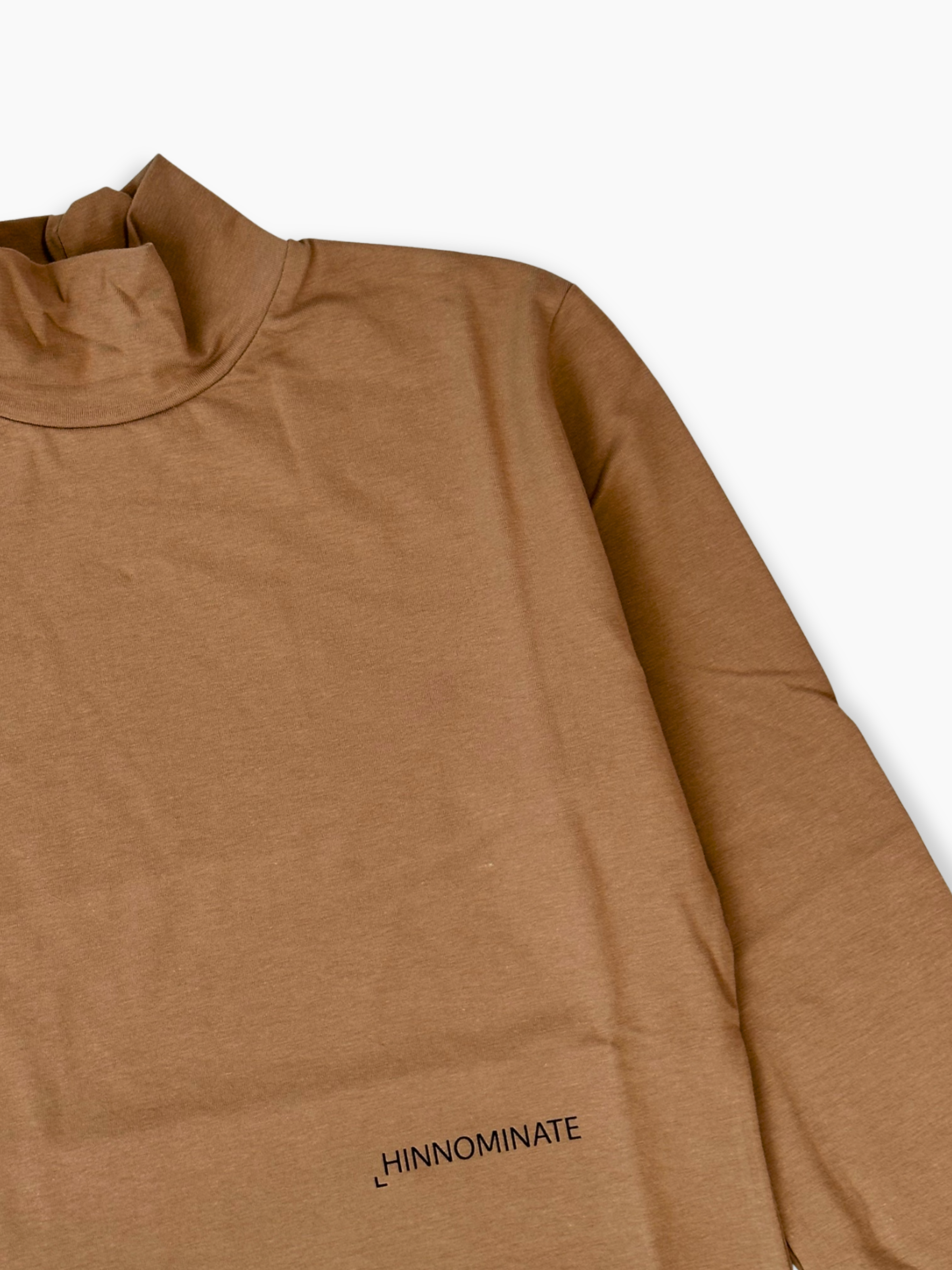 T-shirt Marrone A Manica Lunga