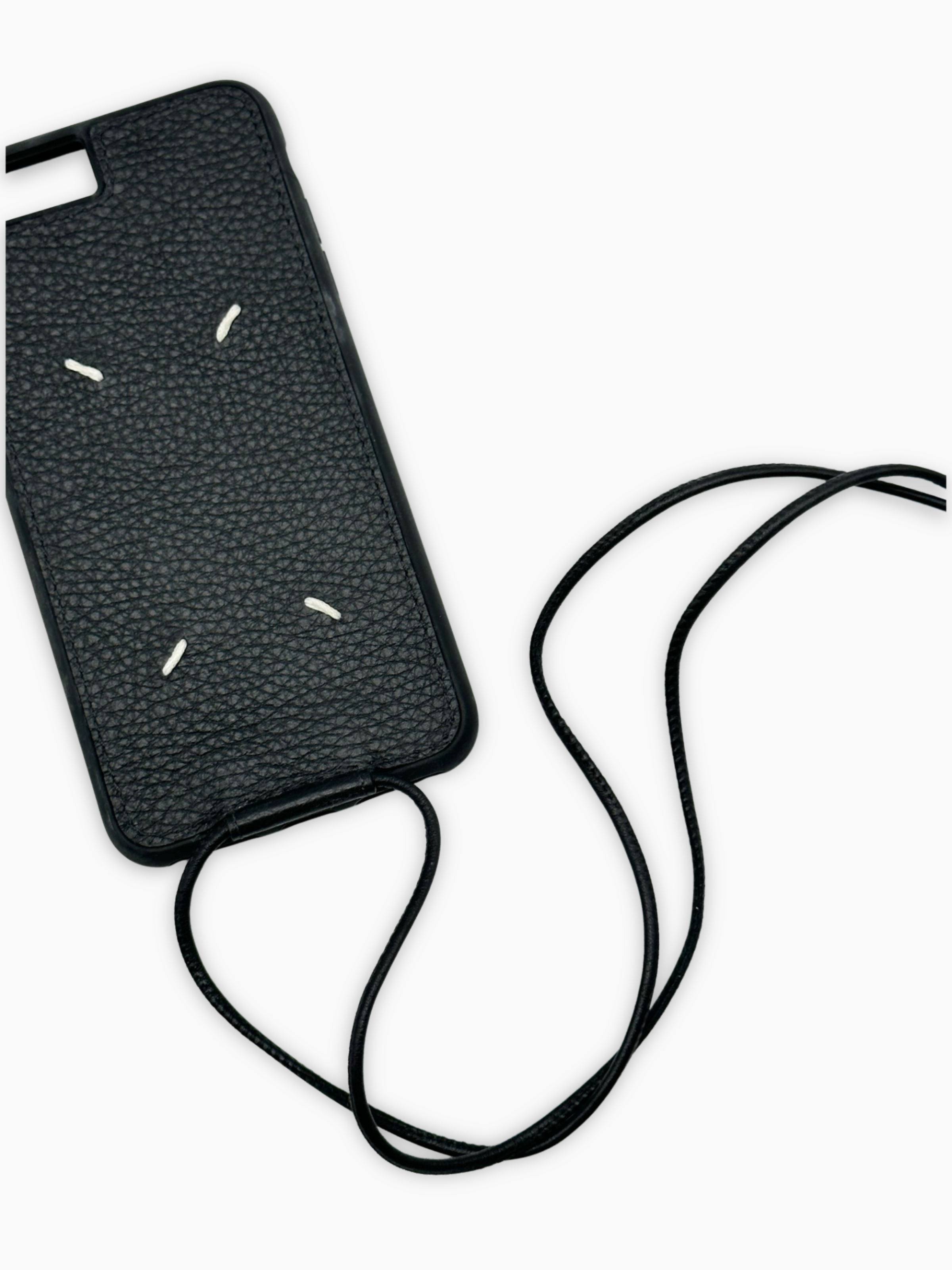 Cover Nera In Pelle Con Laccio