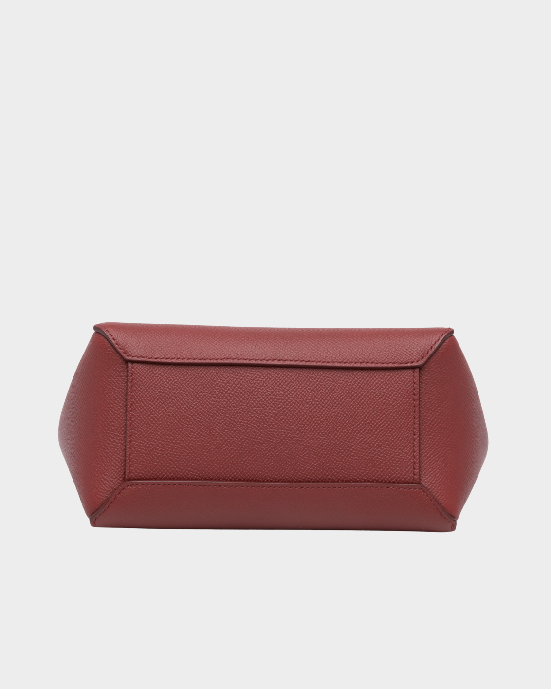Borsa Céline In Pelle Bordeaux Con Tracolla E Manico