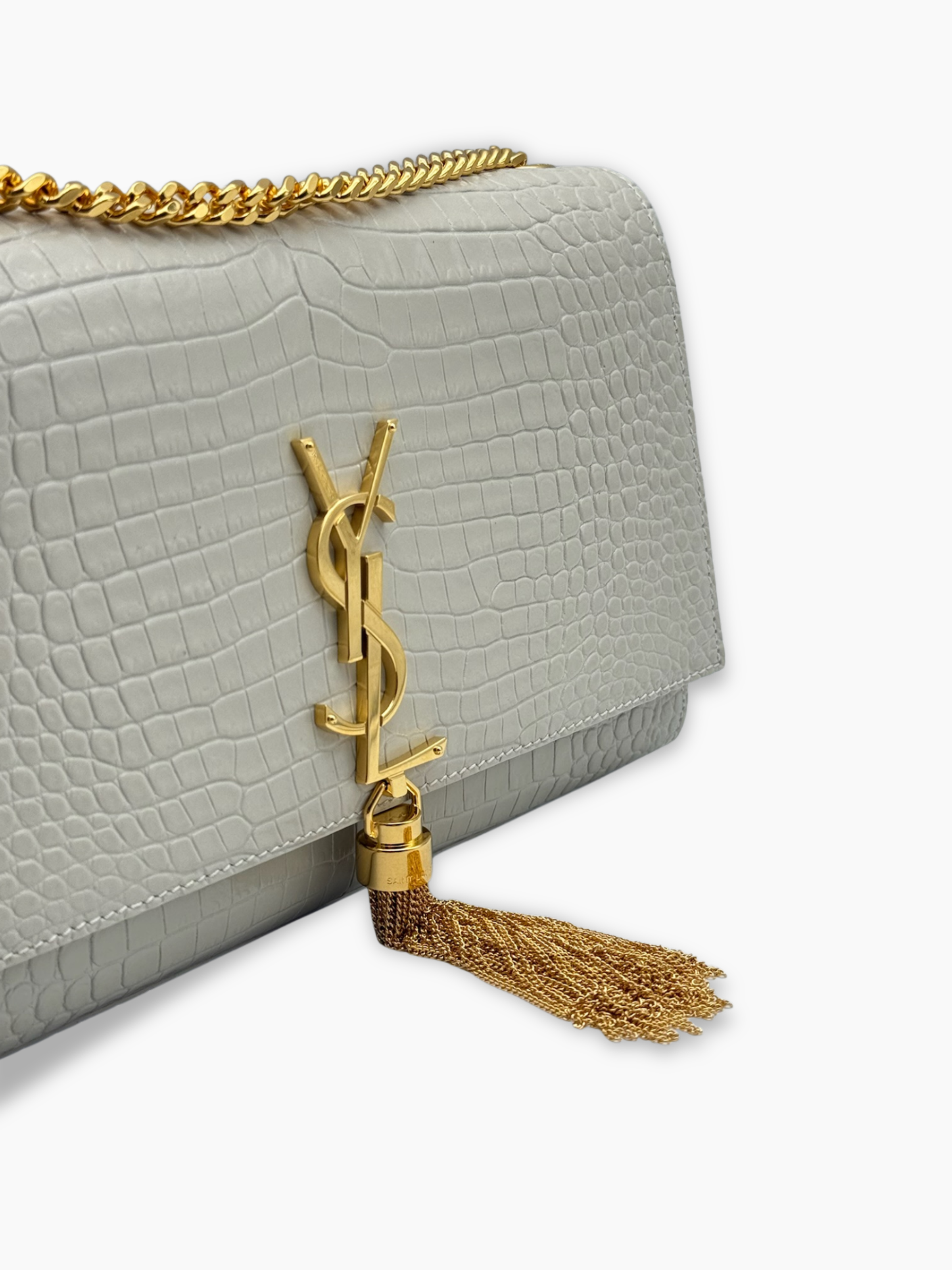 Borsa Kate Medium In Pelle Bianca Cocco