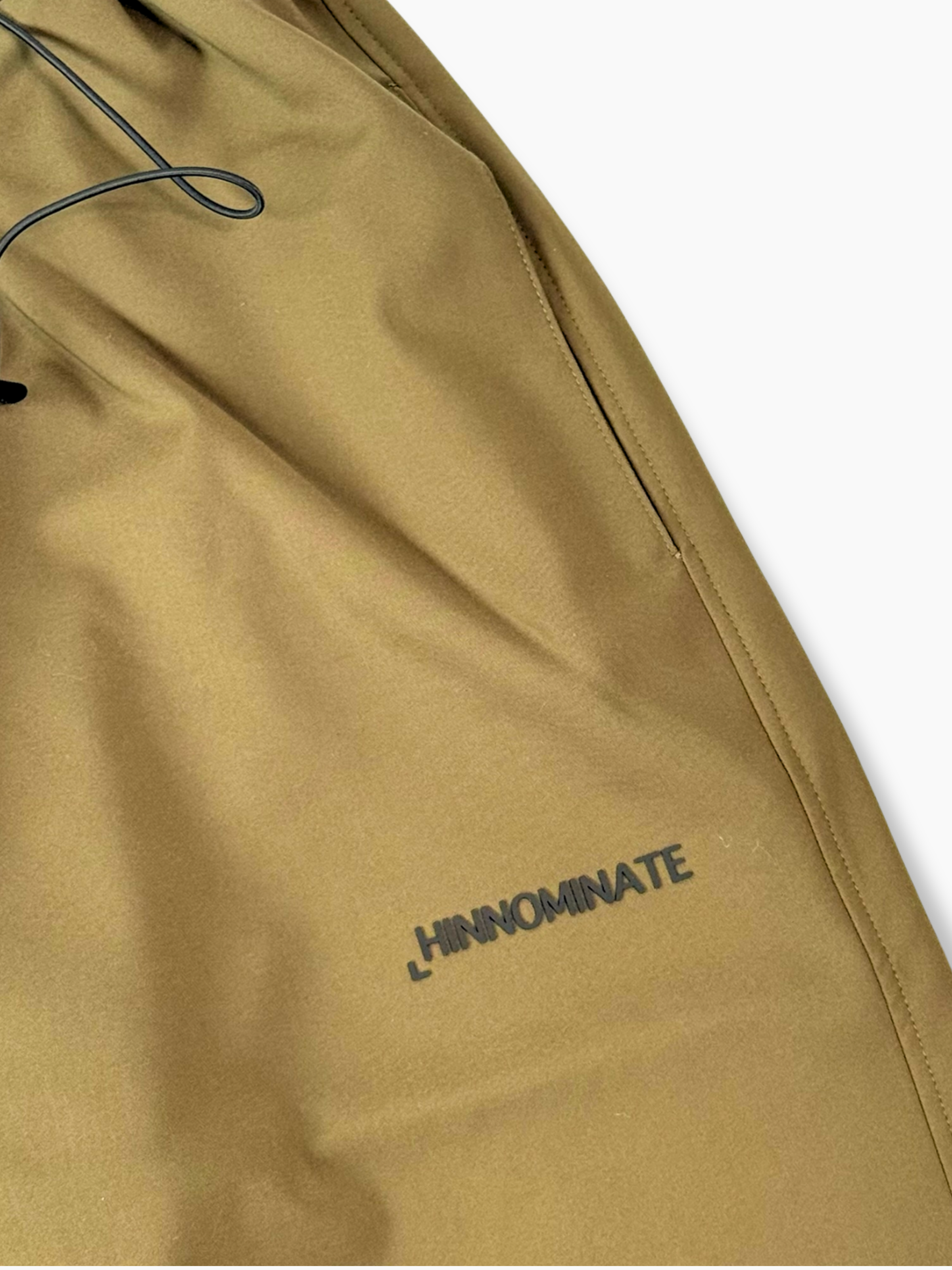 Sage Nylon Trousers with Elastic