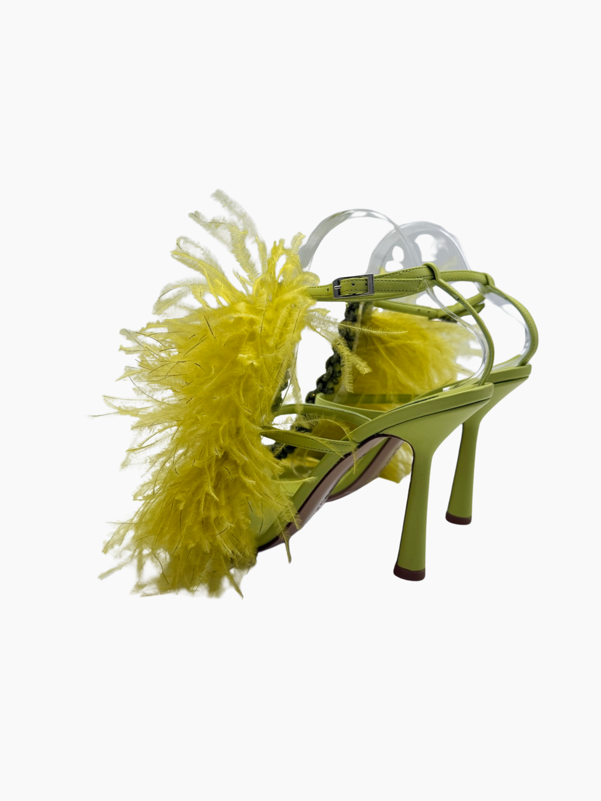 Sandali Les Plumes Giallo Lime
