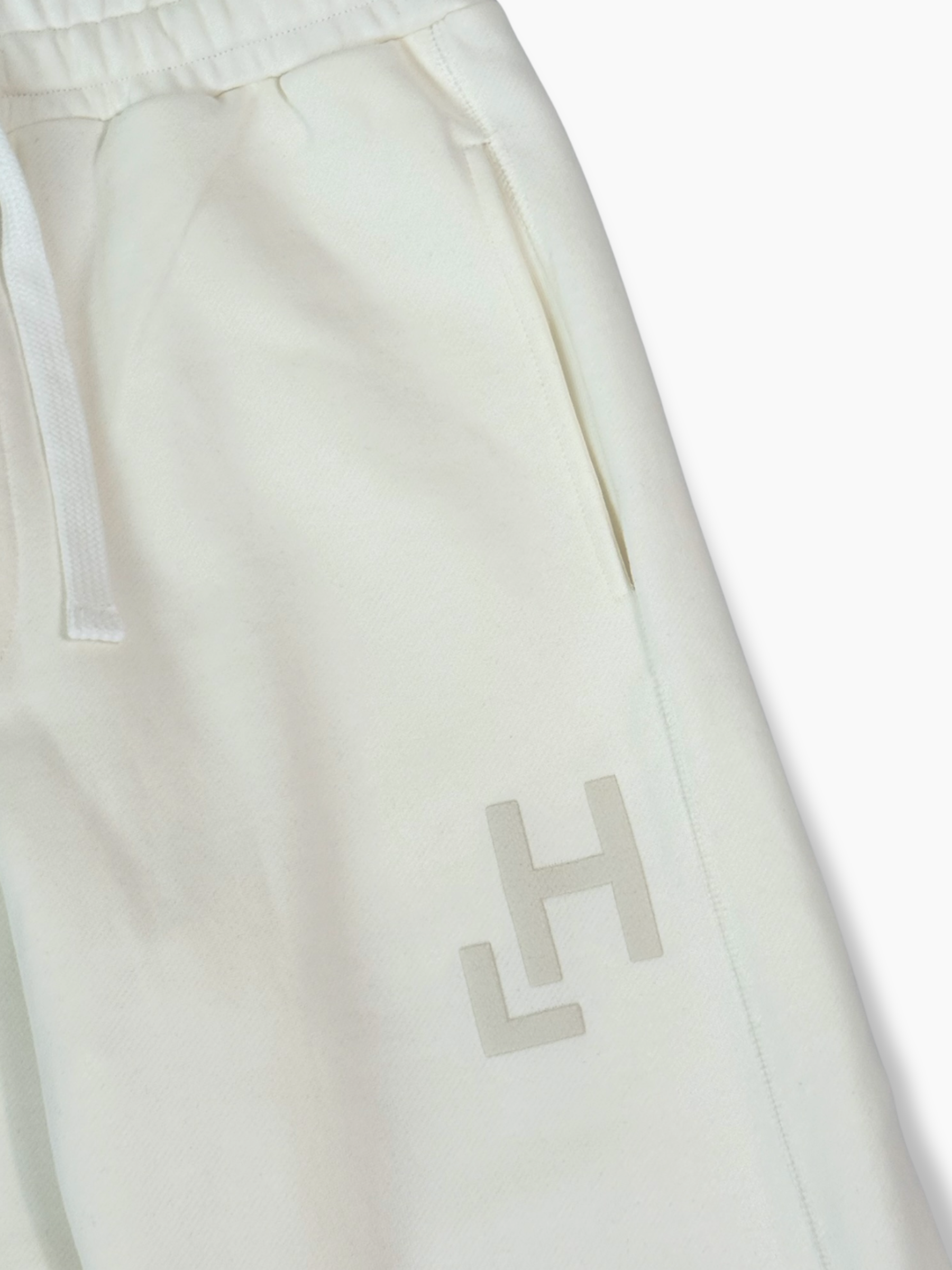 Pantaloni Jogger Bianchi Con Logo