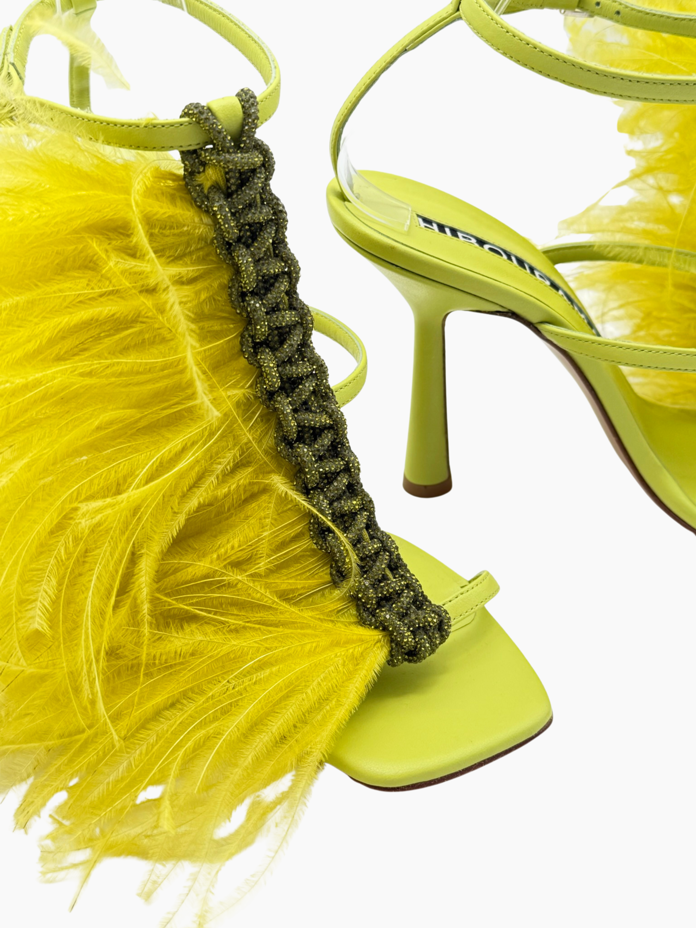 Sandali Les Plumes Giallo Lime