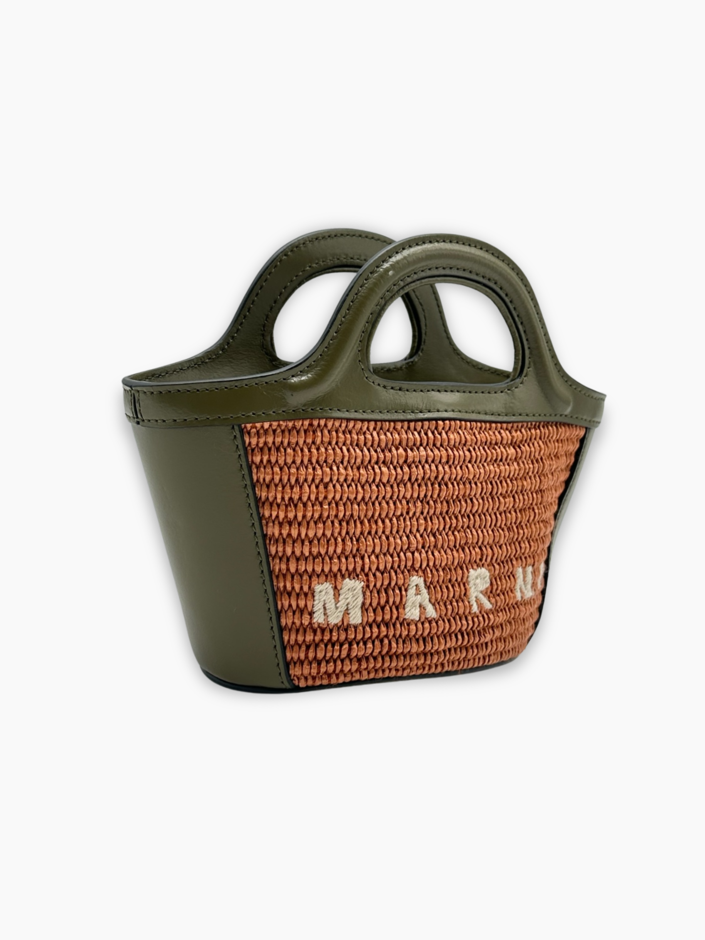 Tropicalia Bag Micro Marrone E Verde