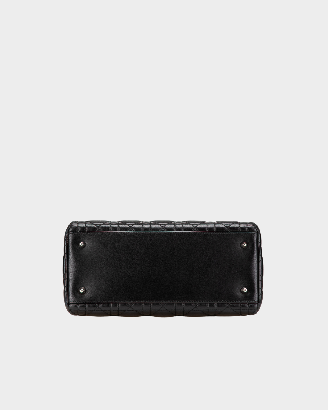 Borsa Lady Dior Nera In Pelle Cannage Con Charm Logo