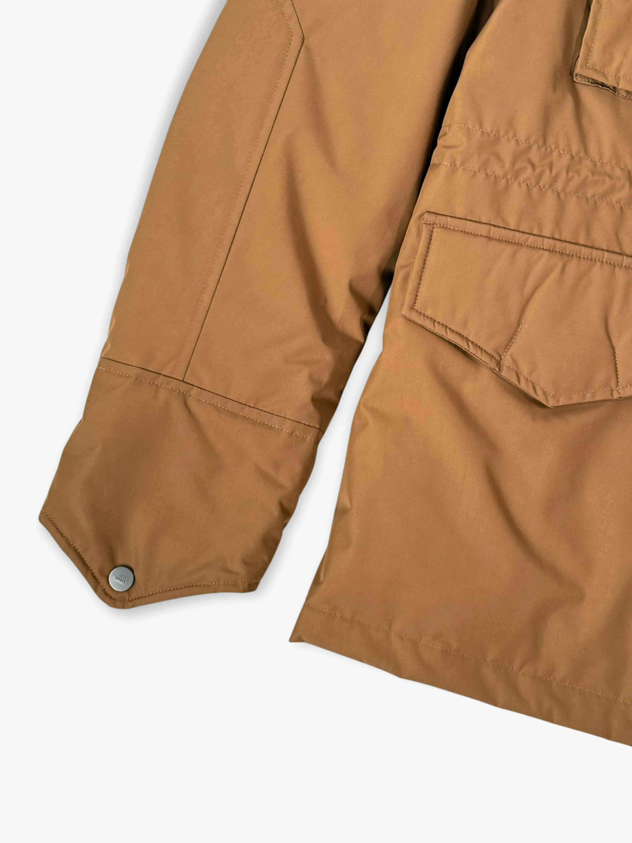Giubbotto Marrone Con Tasche Utility