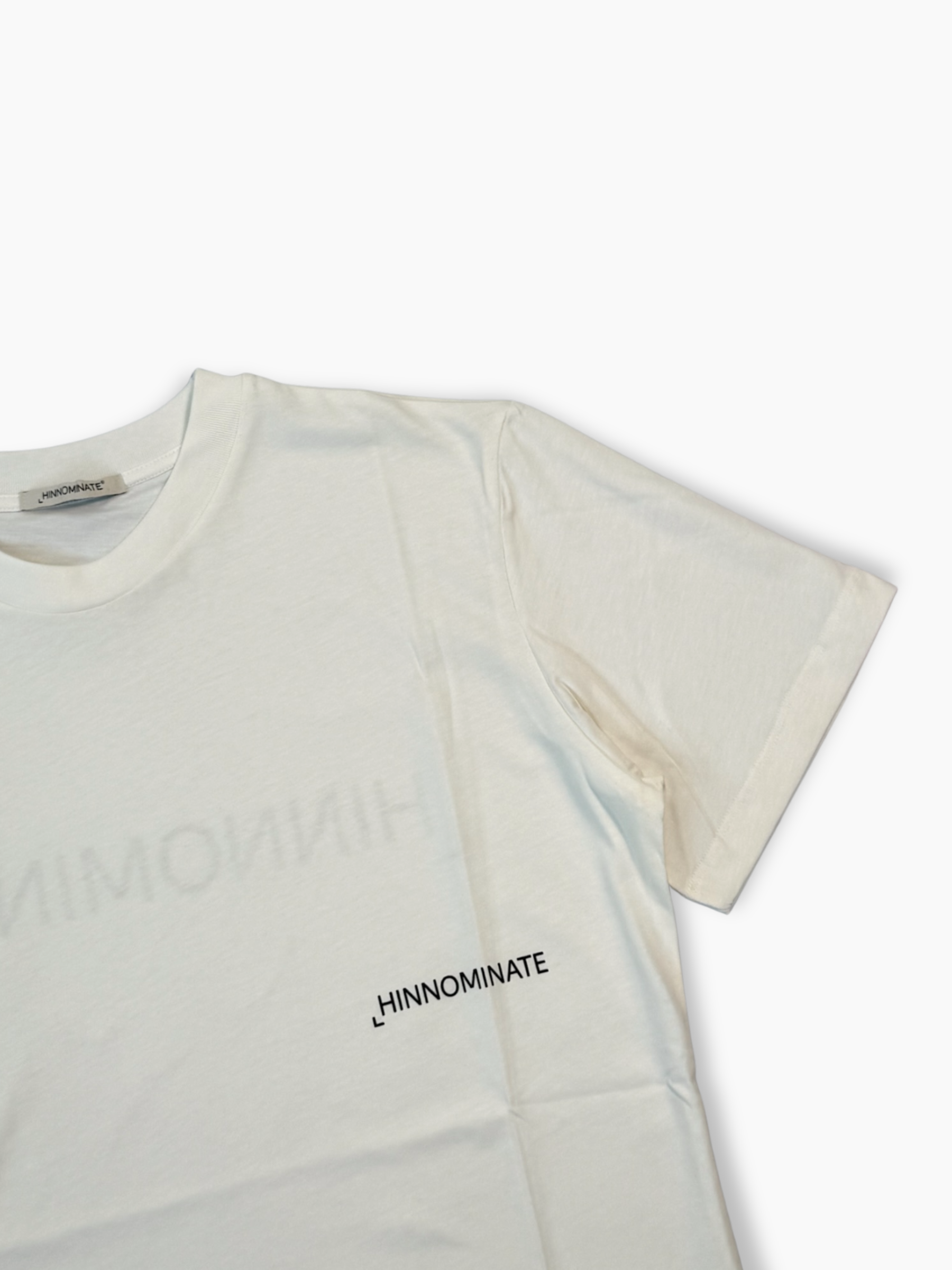 T-shirt Bianca In Jersey Con Stampa Frontale E Retro
