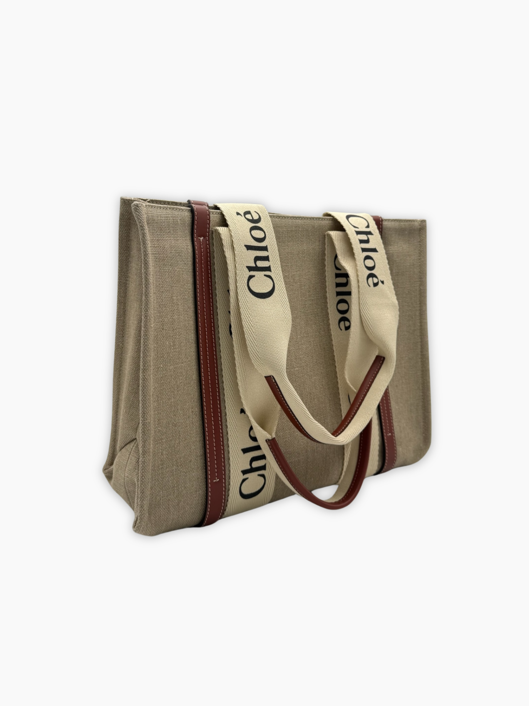 Large Beige Tote Bag