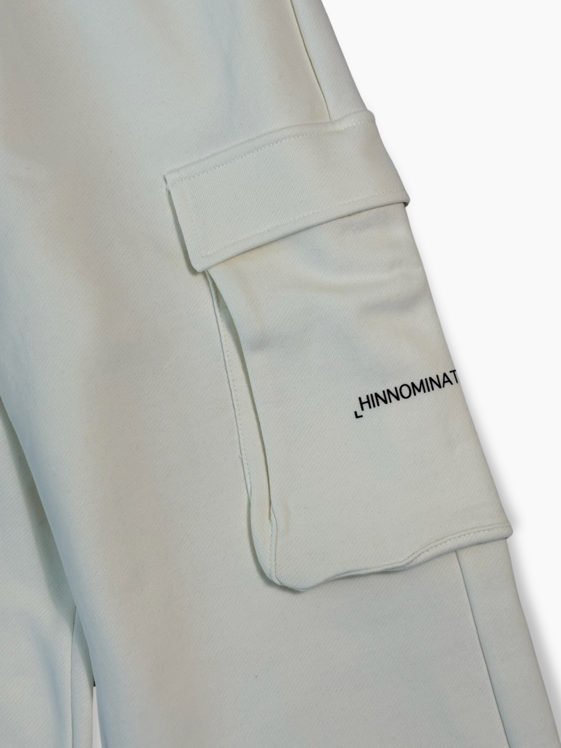 Pantaloni Panna Con Tasconi E Stampa