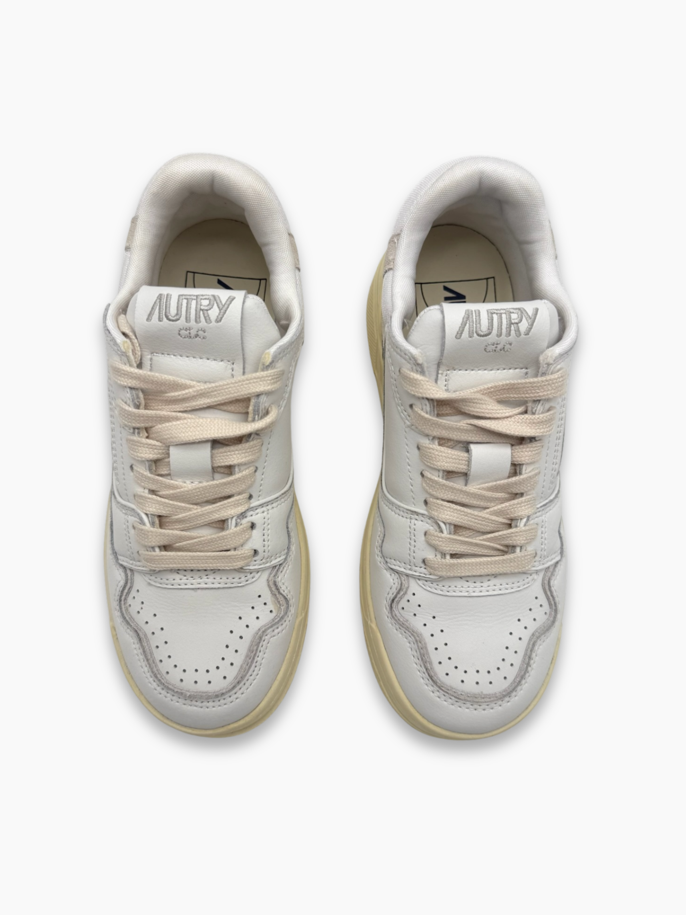 Sneakers Bianche In Pelle