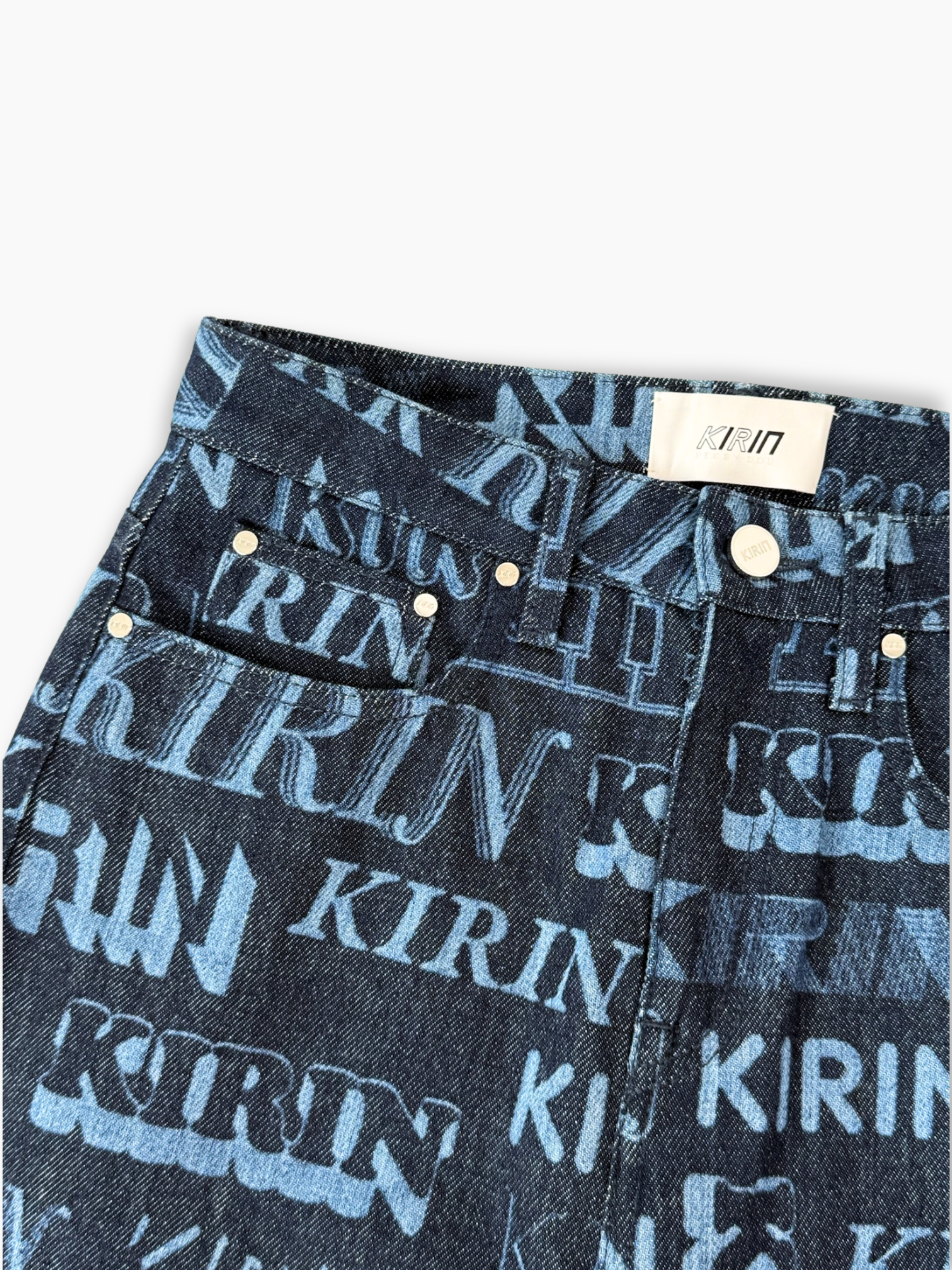 Pantaloni Flare In Denim Blu