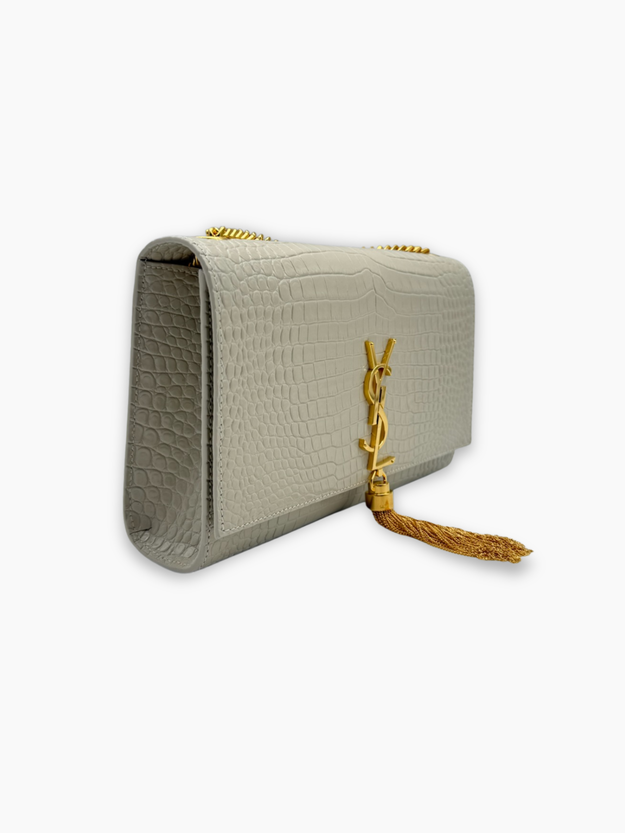 Borsa Kate Medium In Pelle Bianca Cocco