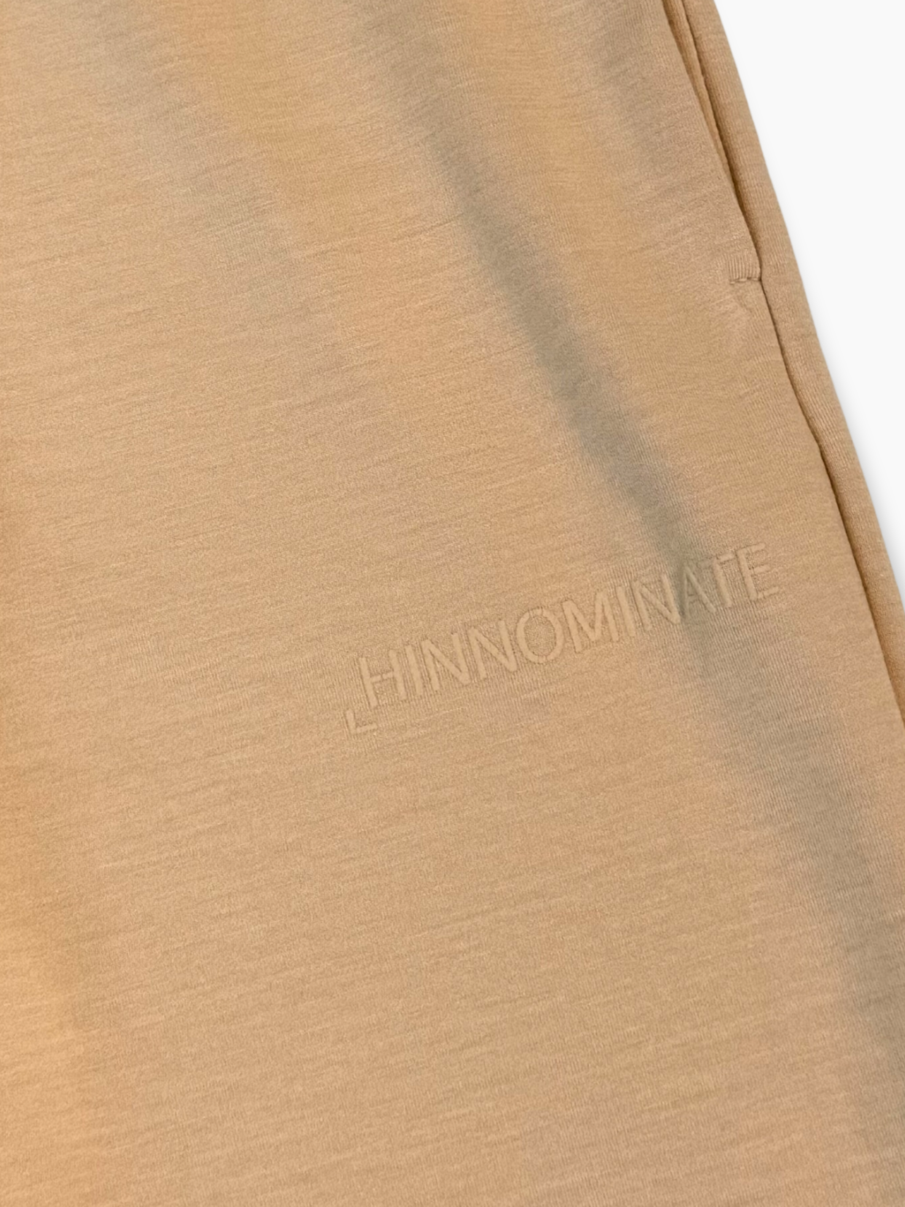 Pantaloni Beige A Gamba Larga