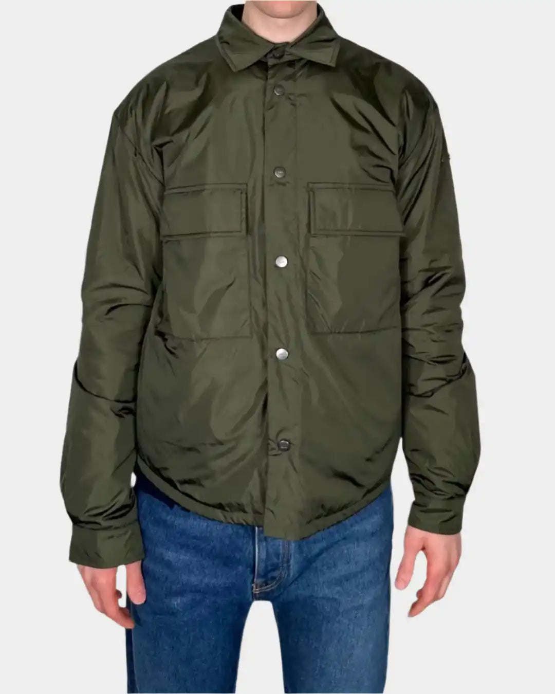 Camicia imbottita verde