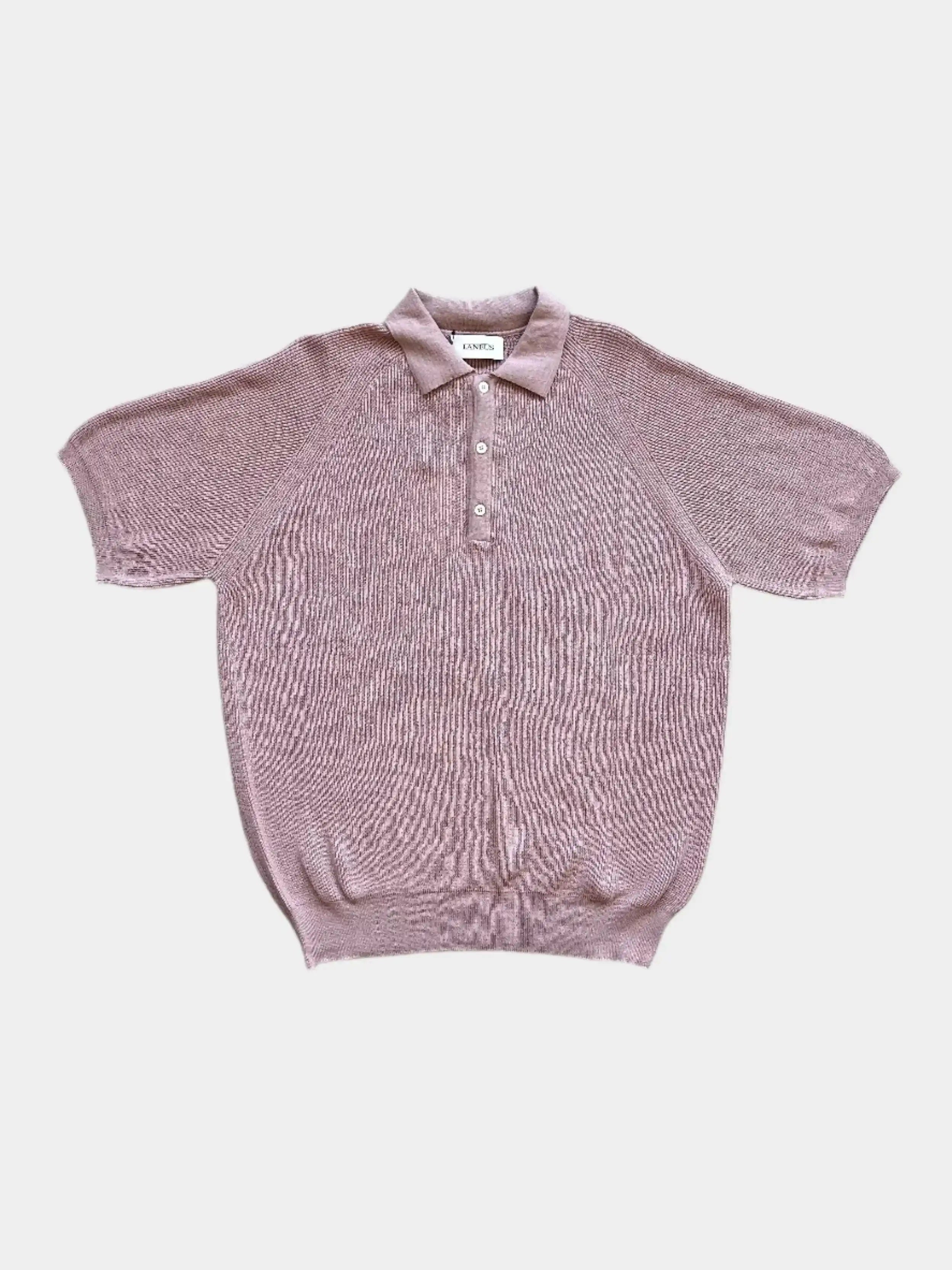 Short-Sleeved Knit Polo