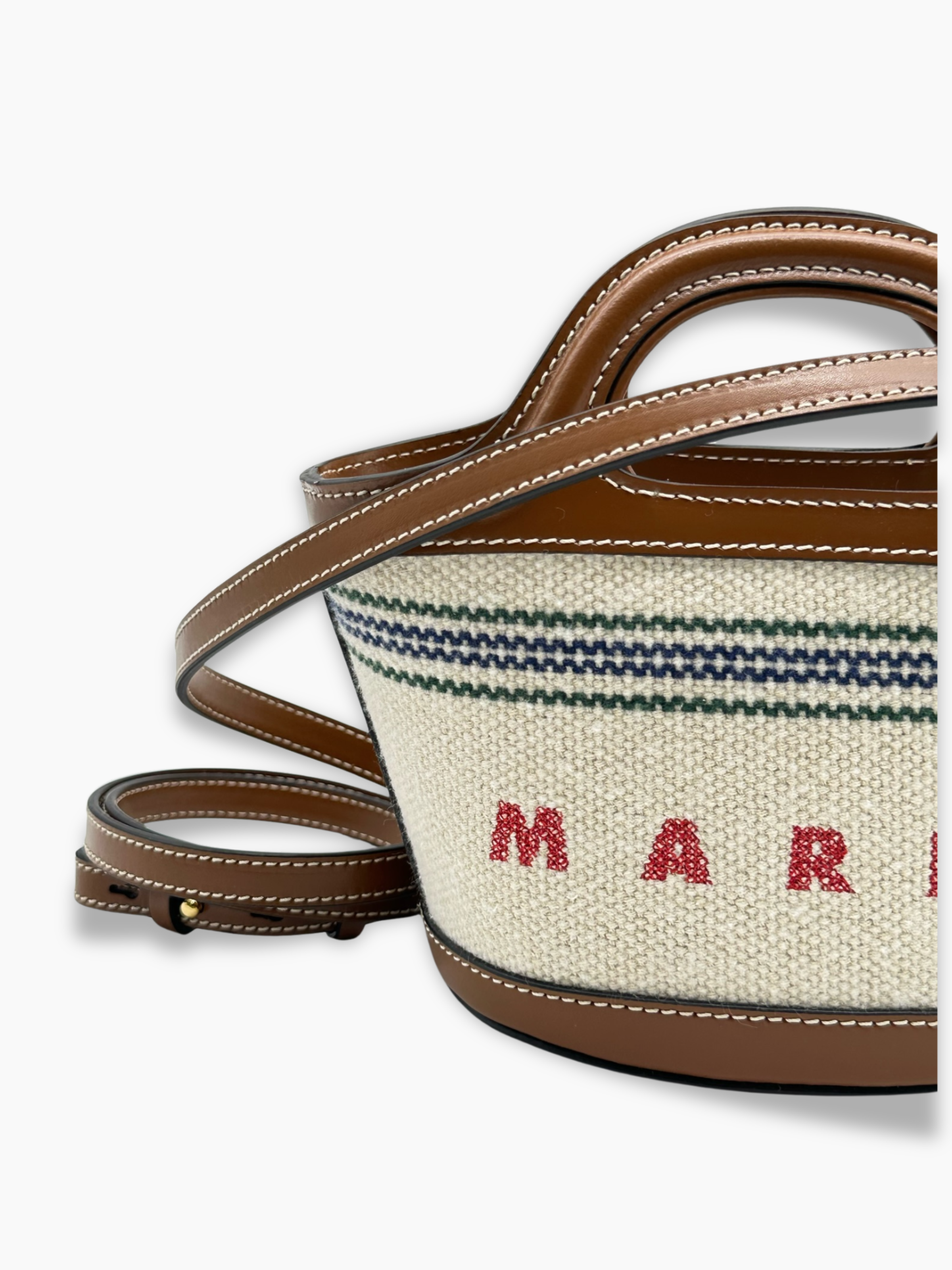 Tropicalia Bag Micro Marrone E Panna