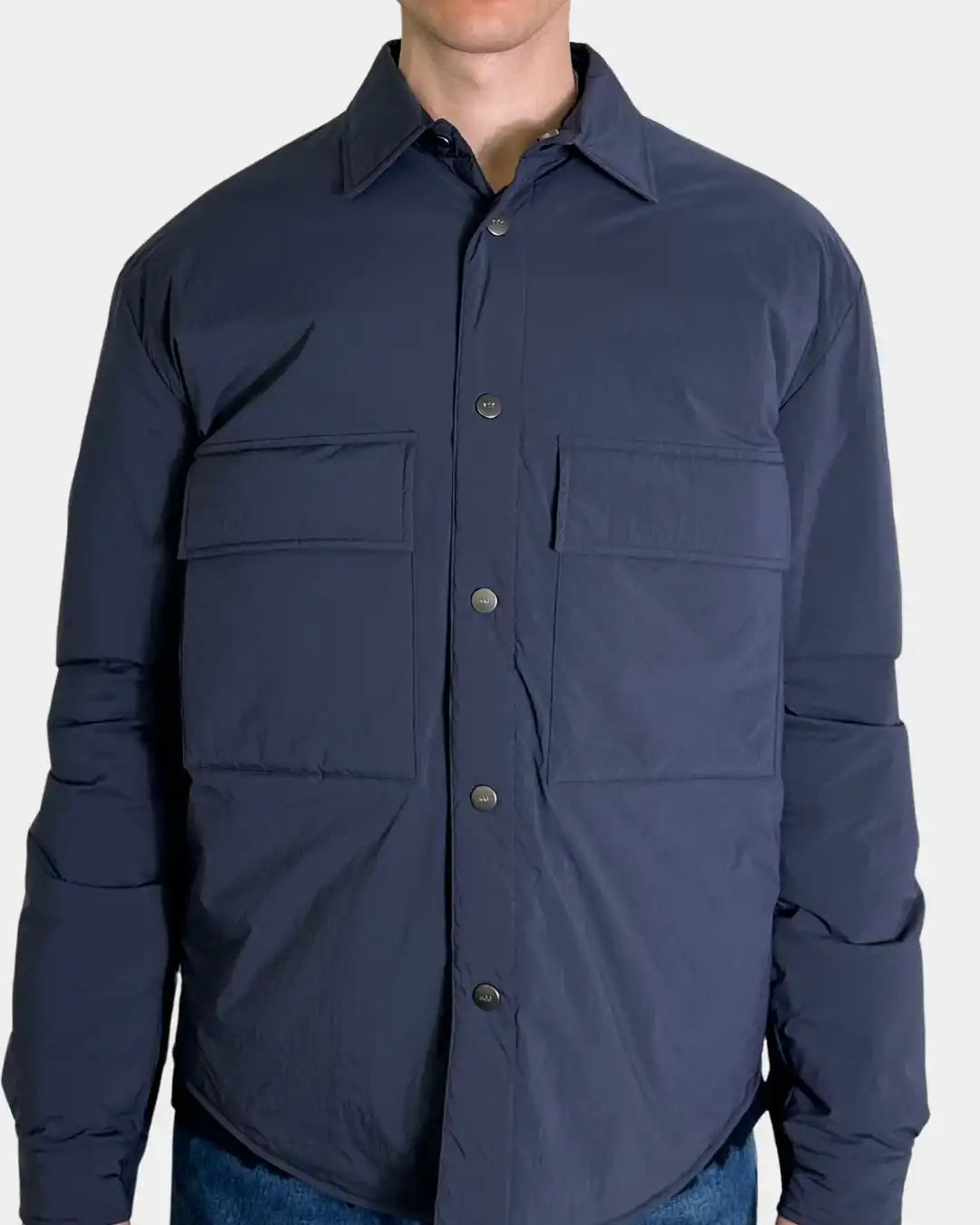 Camicia imbottita blu scuro