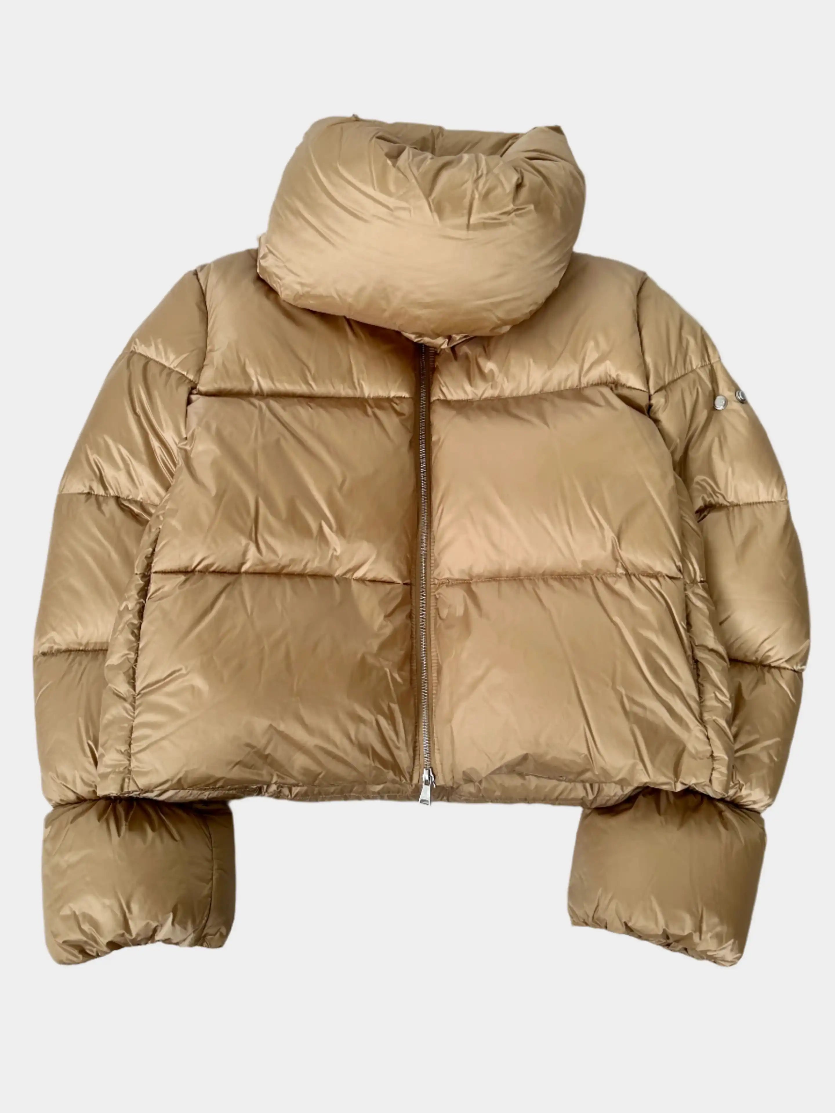 Giacca imbottita color cammello