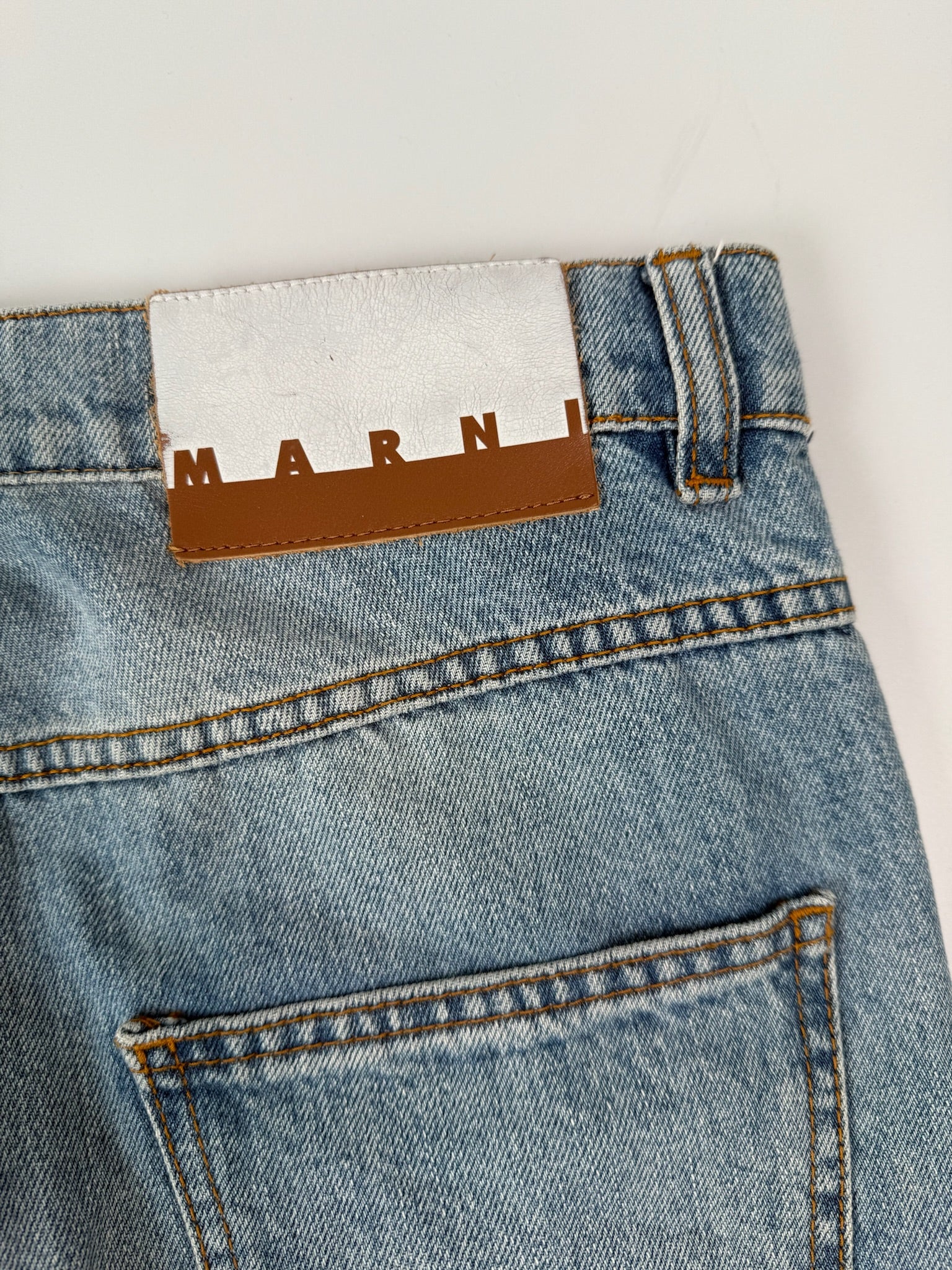 Jeans A Gamba Dritta Con Inserti In Maglia Multicolor