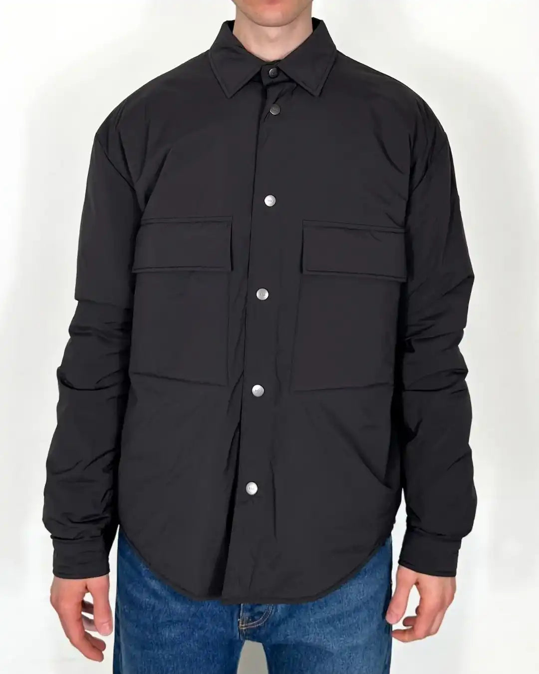 Camicia imbottita nera