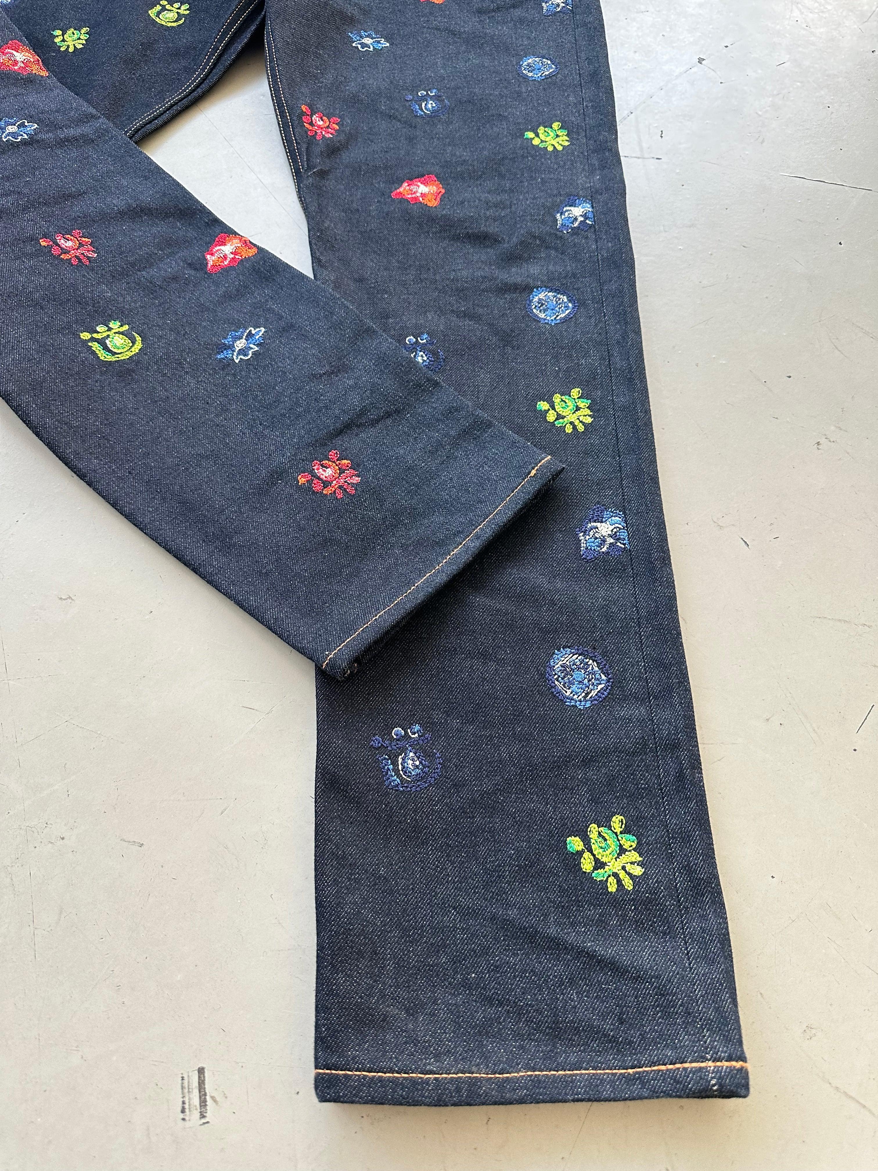 Embroidery Jeans