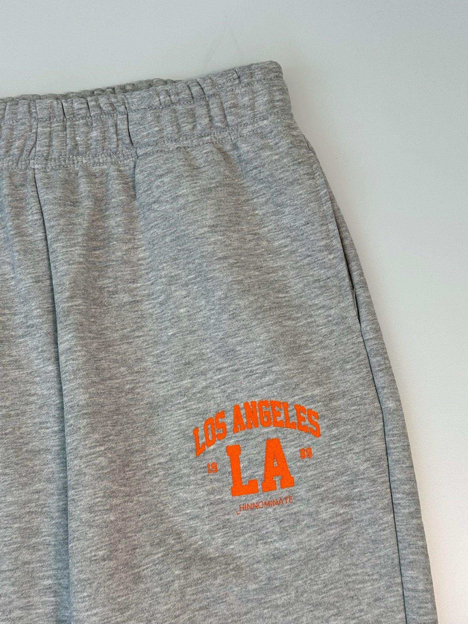 Pantaloni In Felpa Over Grigi