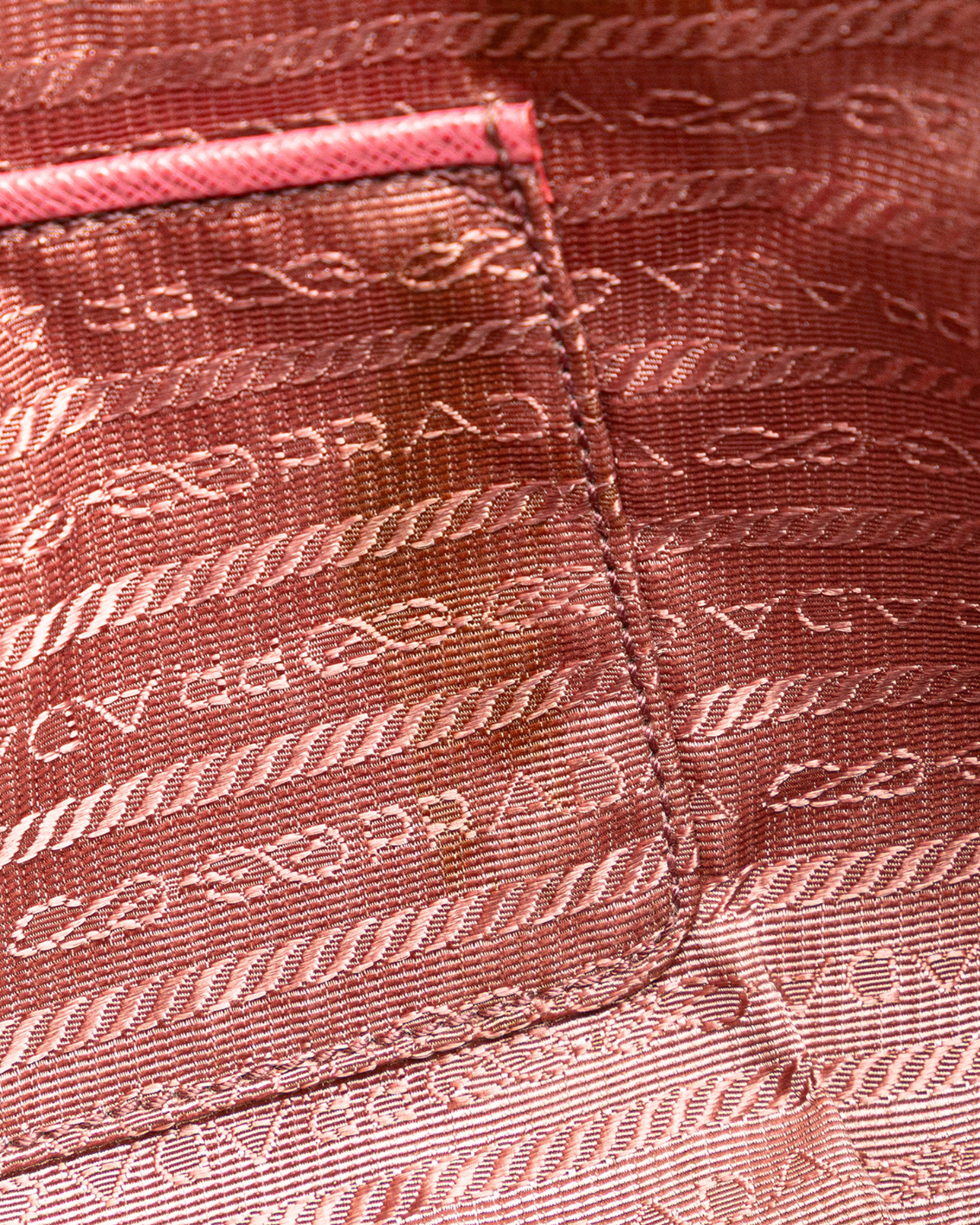 Pink Saffiano Leather Handbag With Shoulder Strap