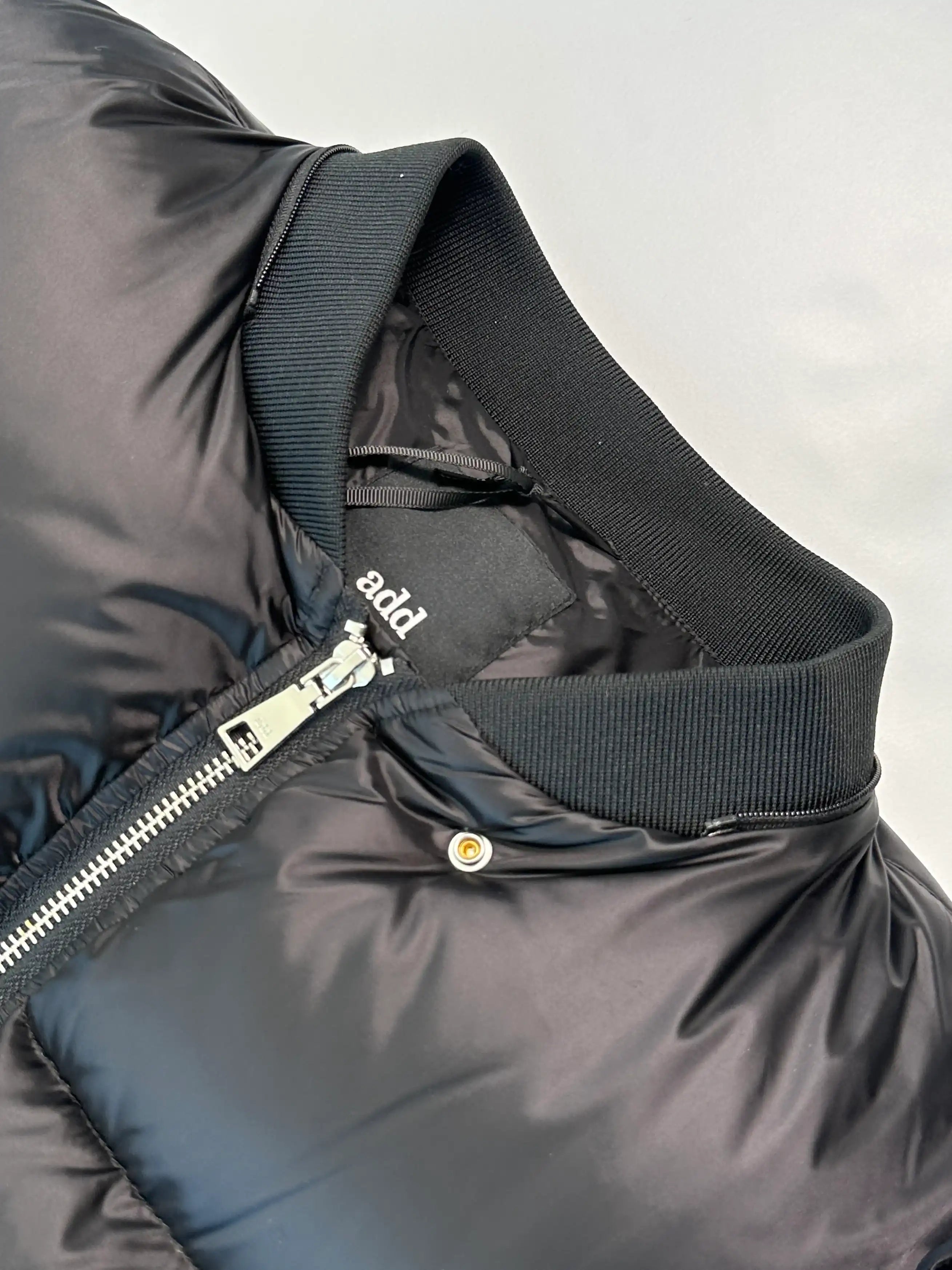 Piumino con collo rimovibile Noir