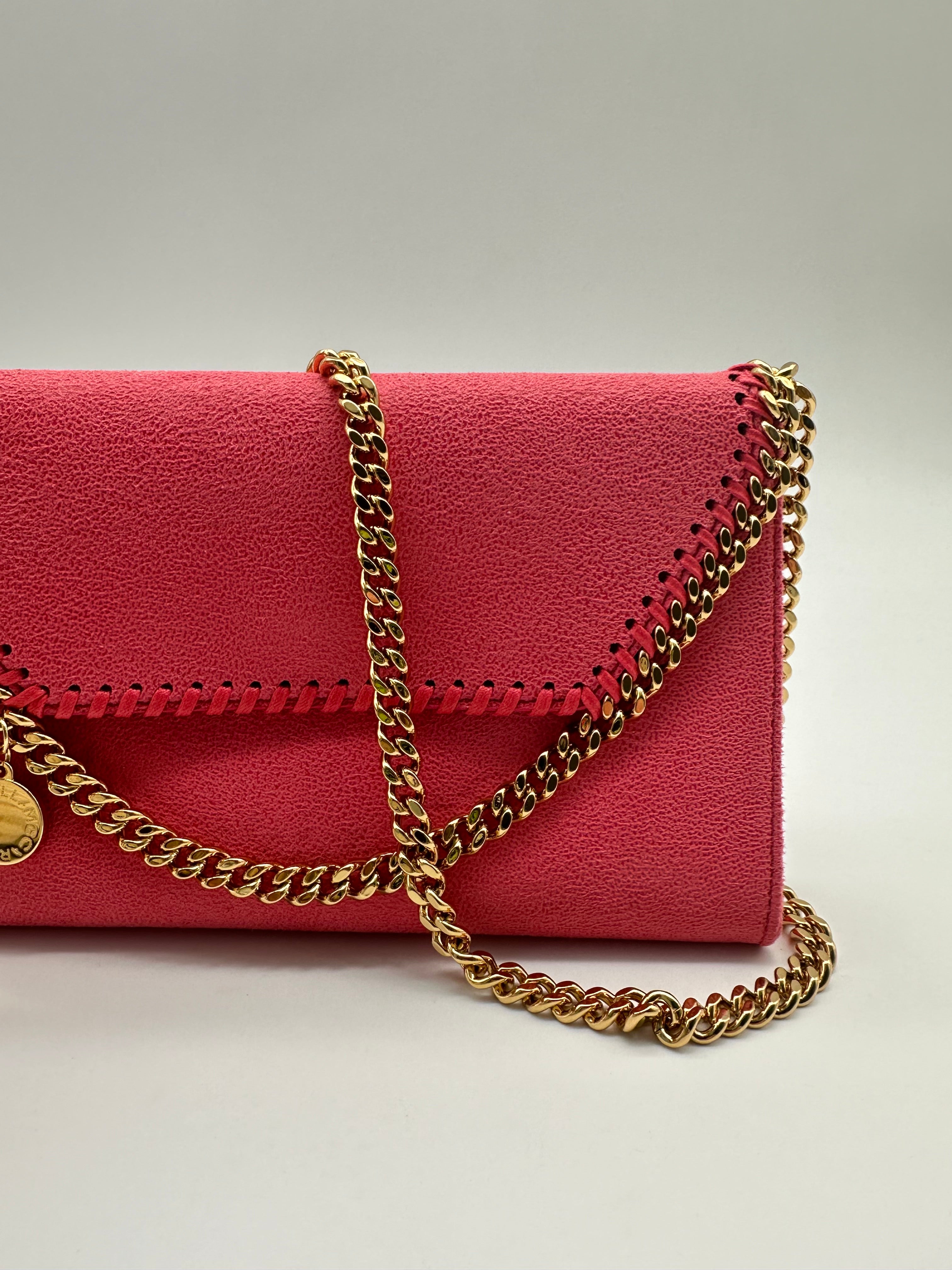 Borsa Falabella A Portafoglio Rosa Con Catena