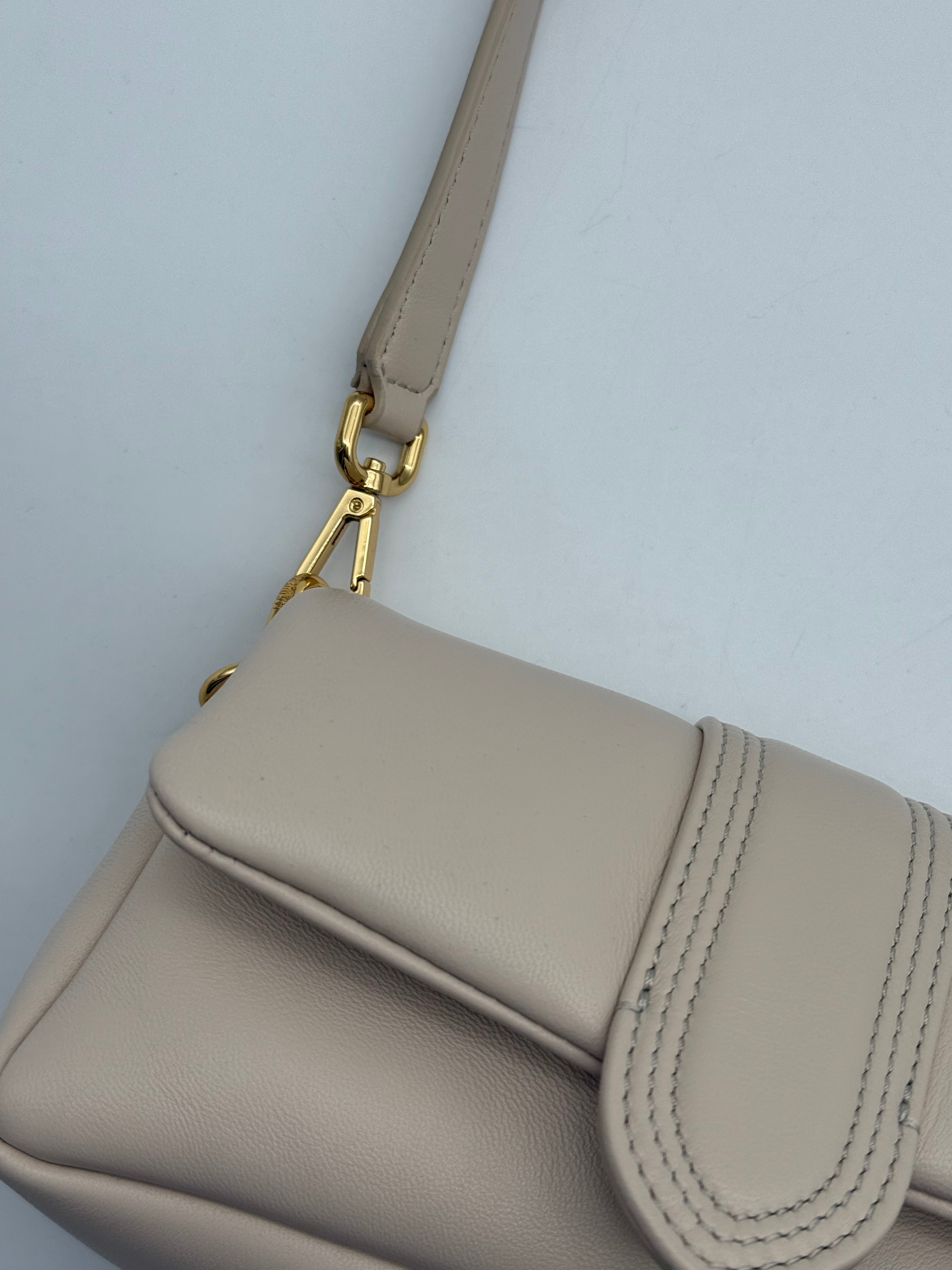 Borsa Le Petit Bambimou In Pelle Panna